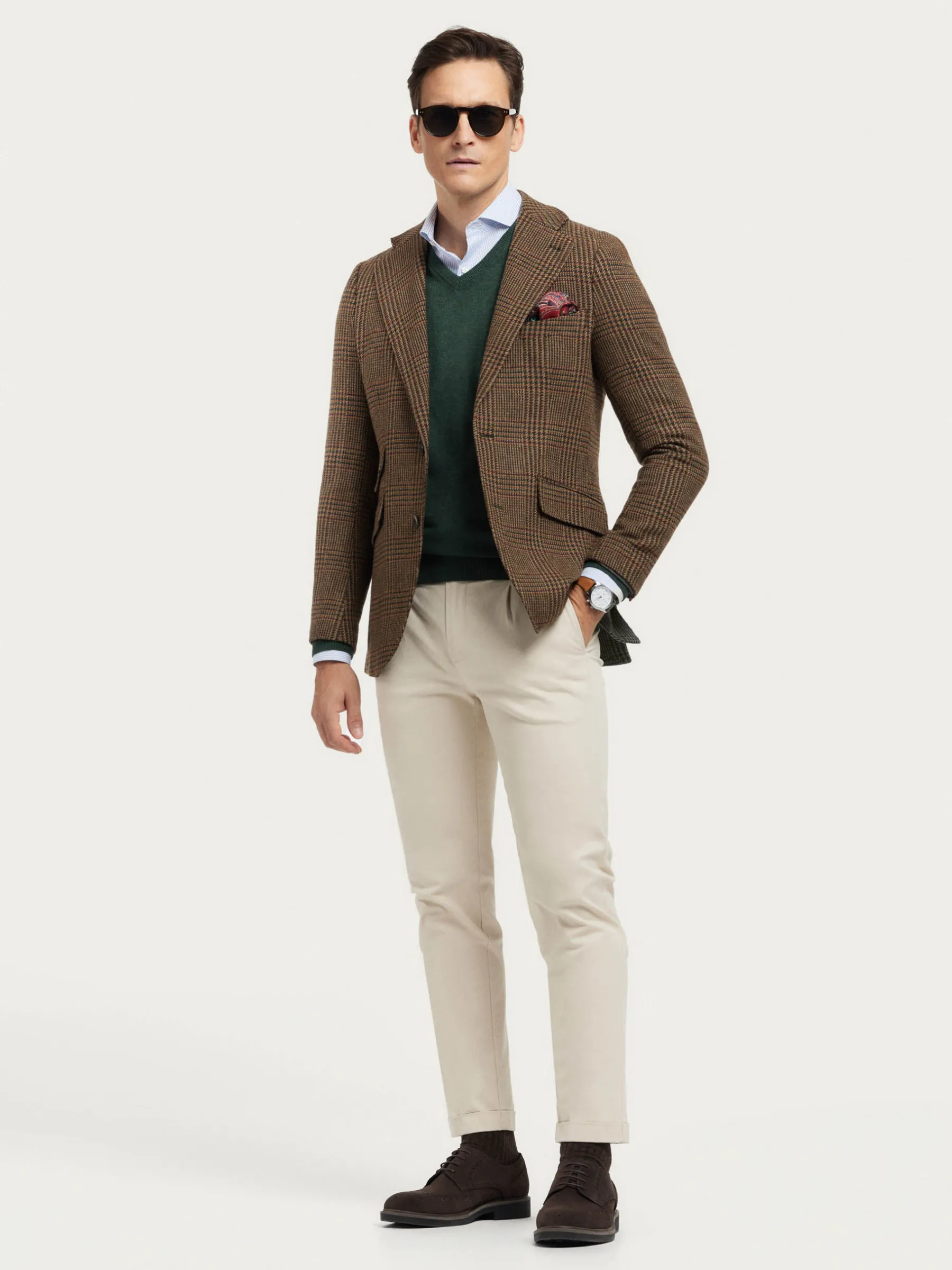 Alvaro Moreno AMERICANA THOMAS TWIST MARRÓN-Hombre Americanas