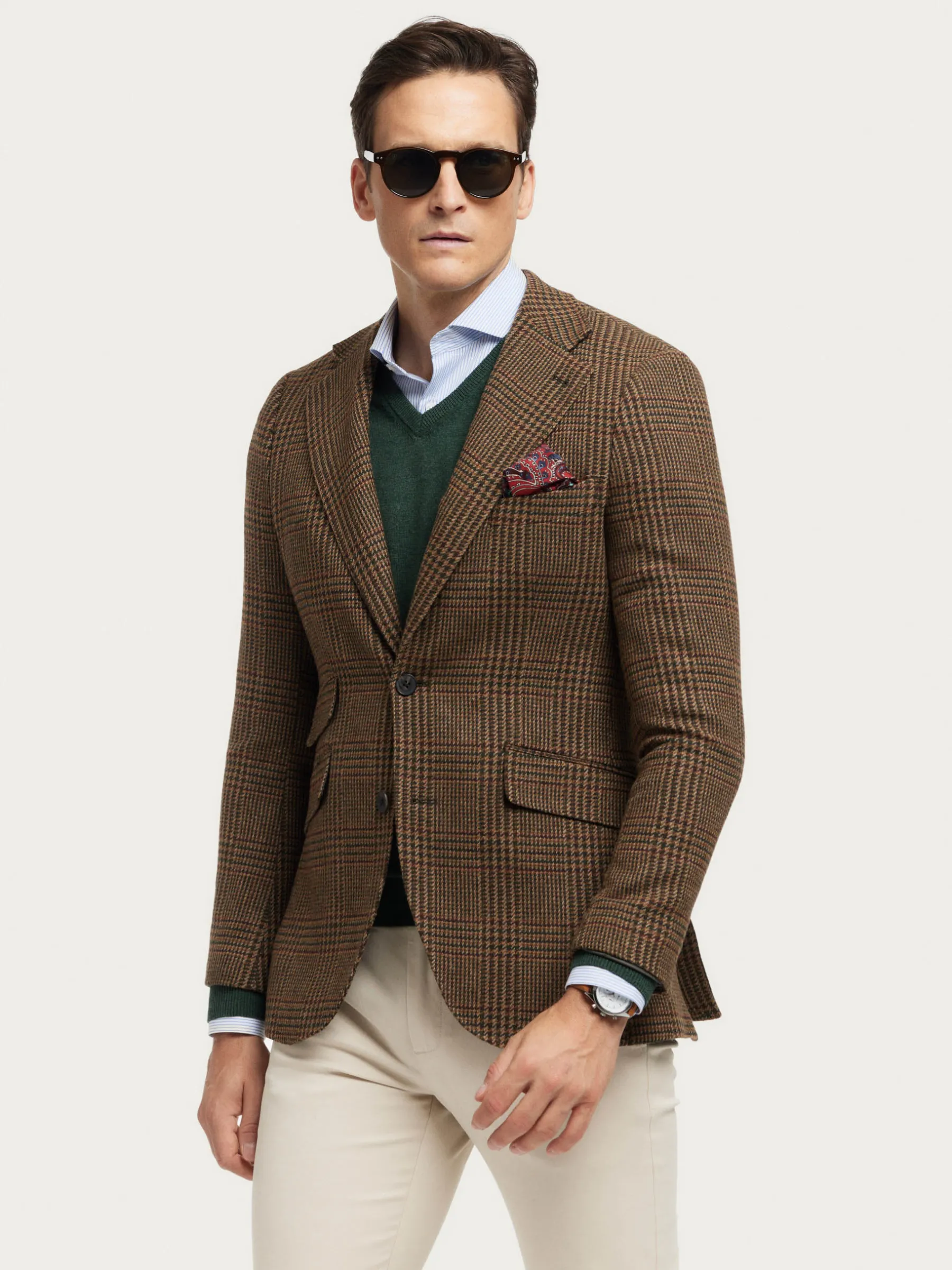 Alvaro Moreno AMERICANA THOMAS TWIST MARRÓN-Hombre Americanas