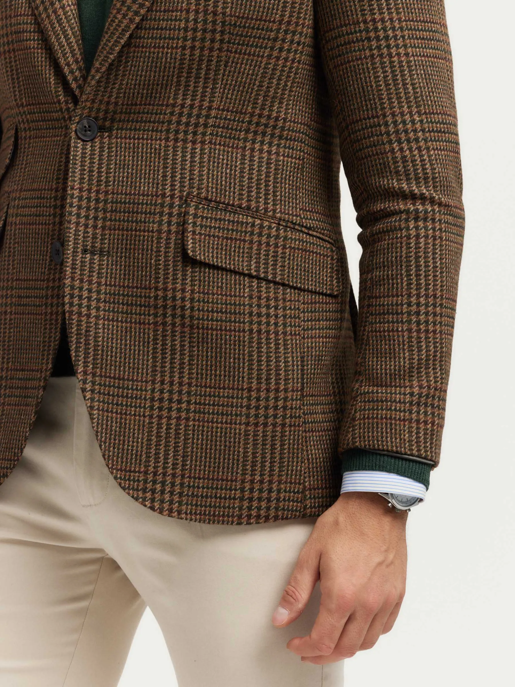 Alvaro Moreno AMERICANA THOMAS TWIST MARRÓN-Hombre Americanas