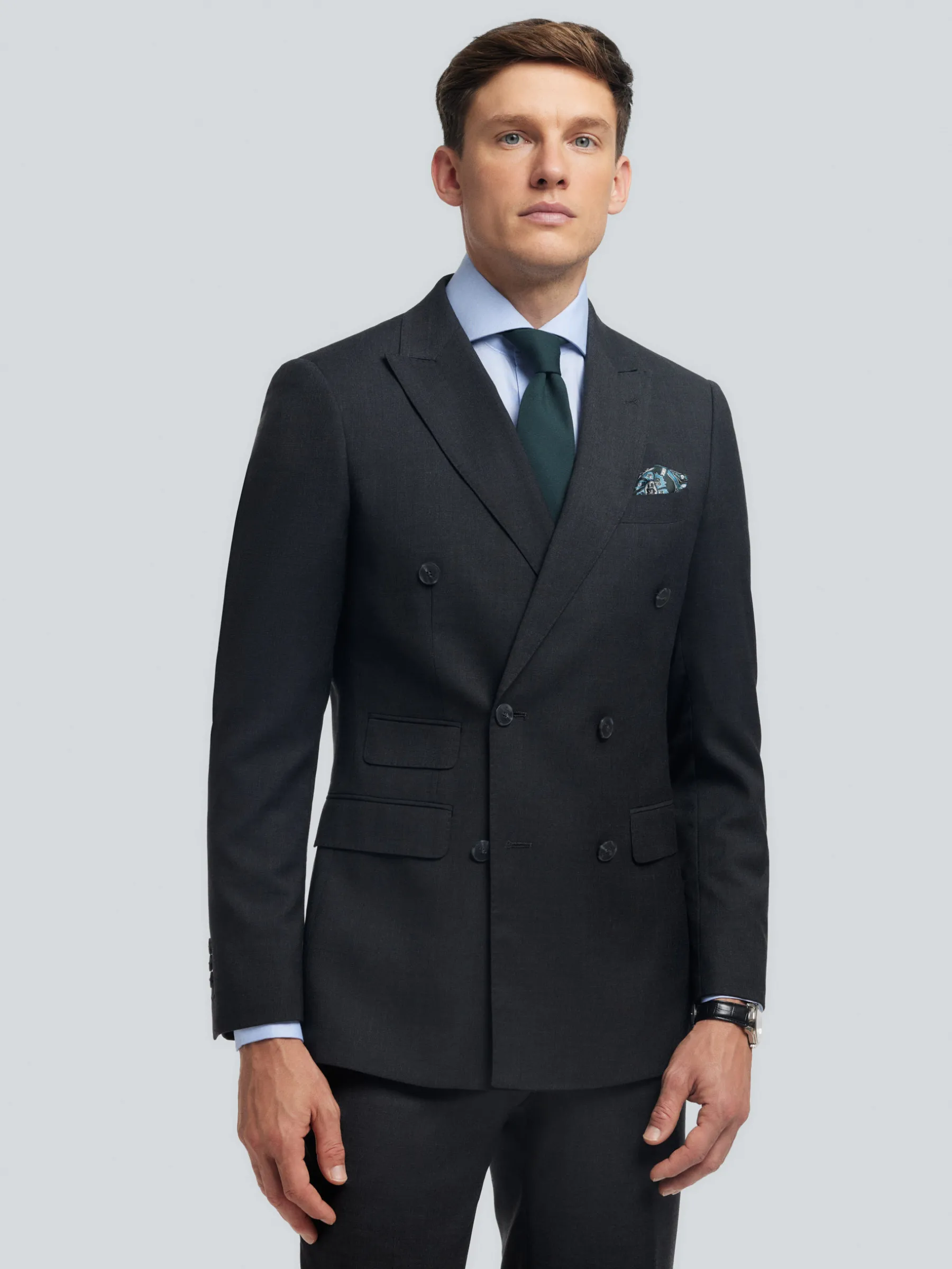 Alvaro Moreno AMERICANA FIL A FIL CRUZADO-Hombre Trajes|Trajes