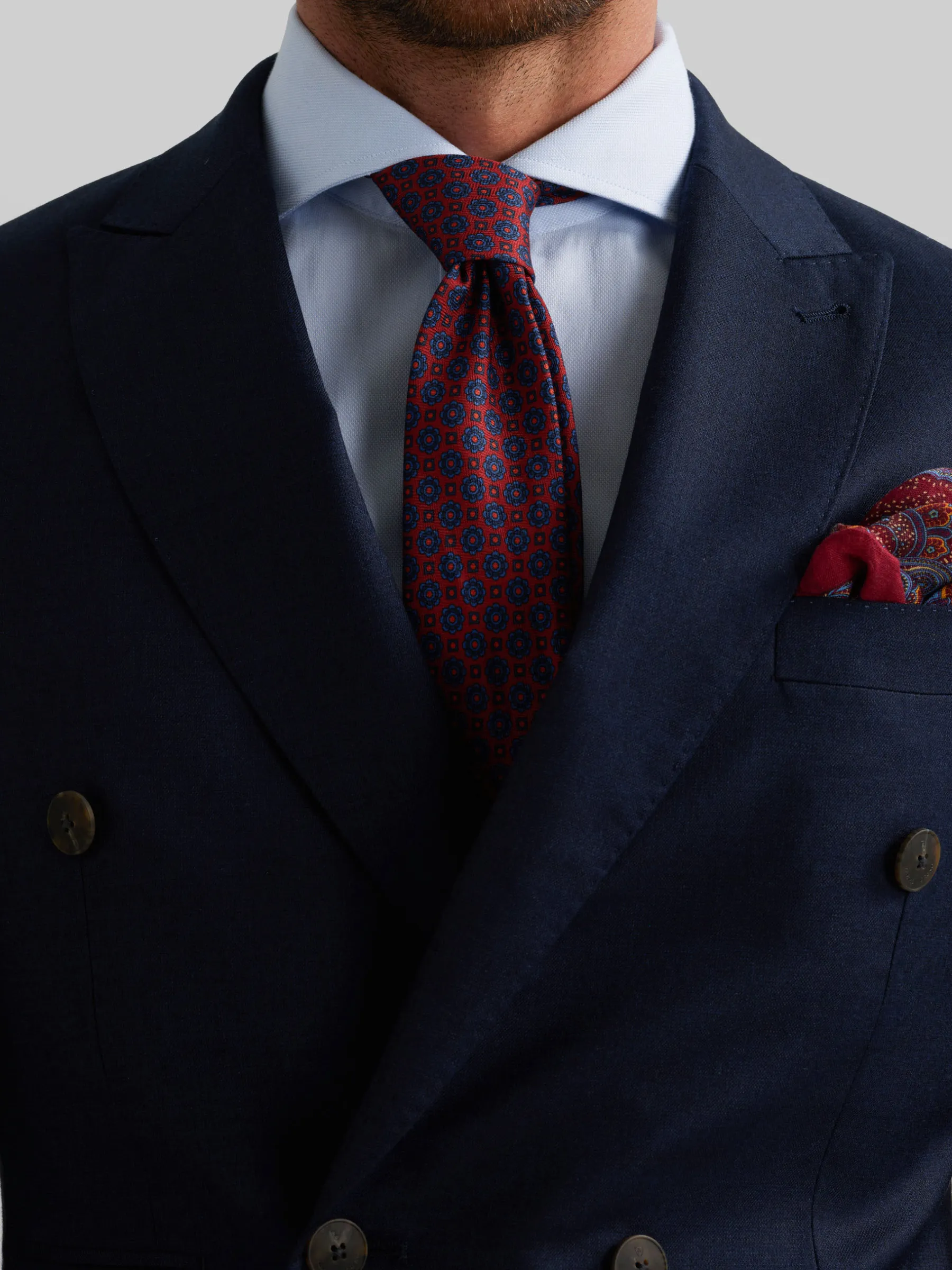 Alvaro Moreno AMERICANA FIL A FIL CRUZADO-Hombre Trajes|Trajes