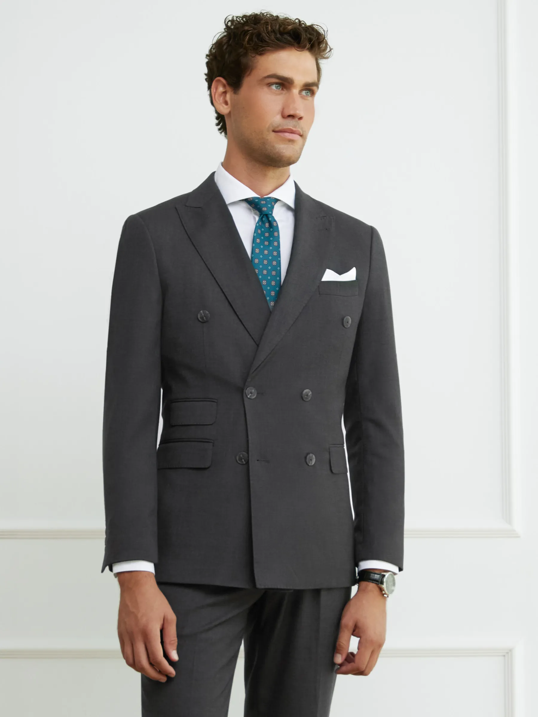 Alvaro Moreno AMERICANA FIL A FIL CRUZADO-Hombre Trajes|Trajes