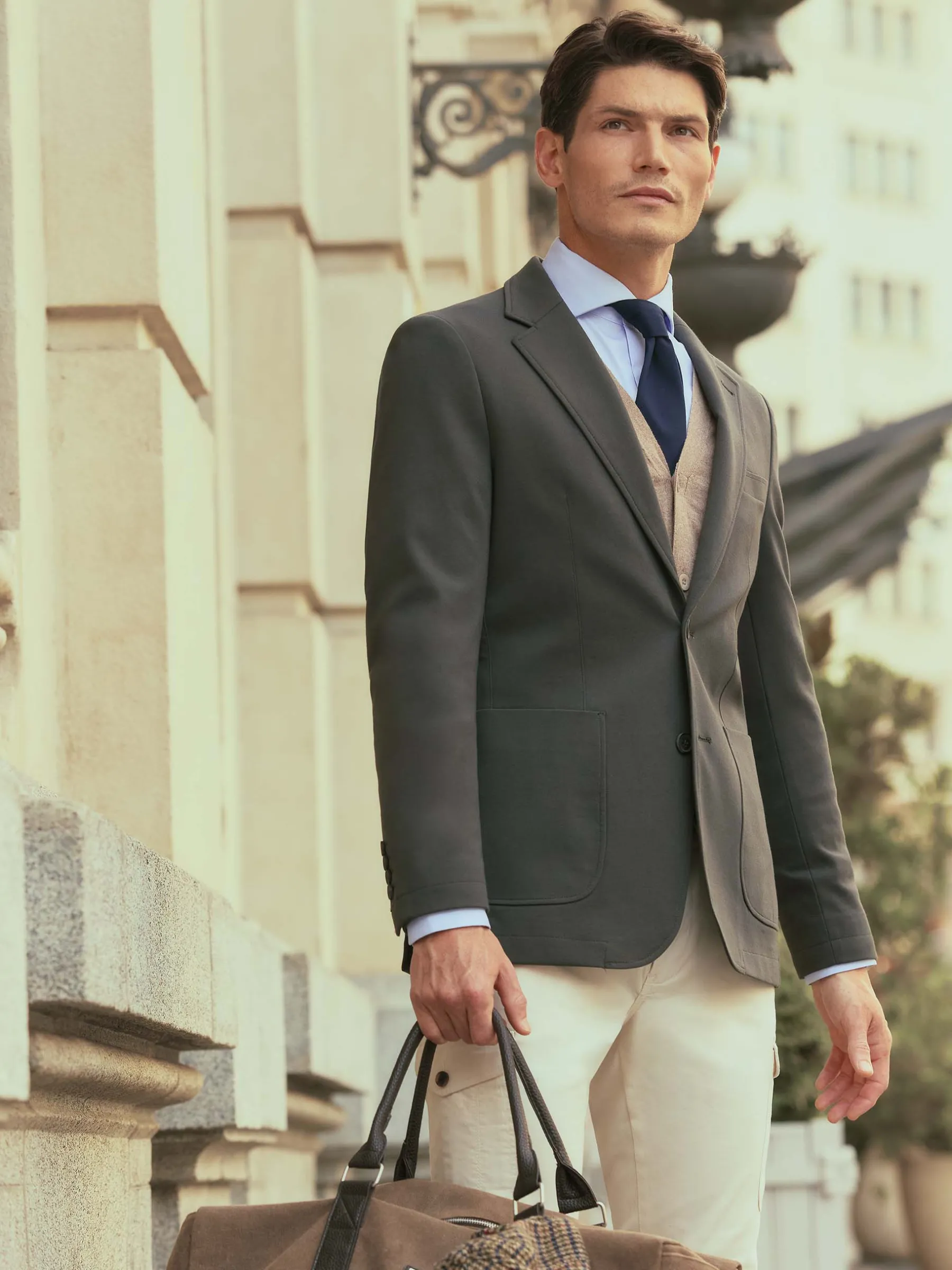 Alvaro Moreno AMERICANA PUNTO-Hombre Americanas