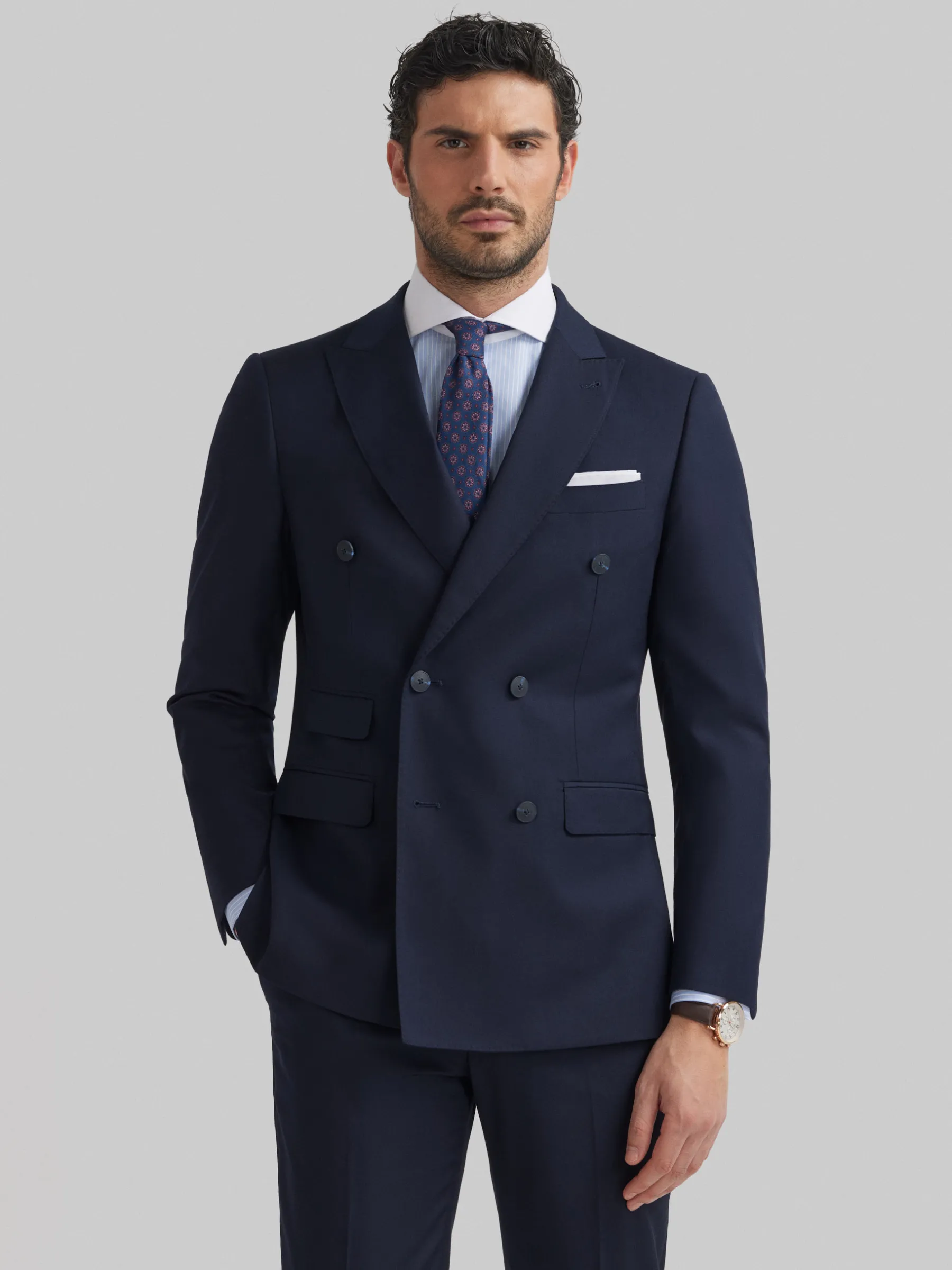 Alvaro Moreno AMERICANA TWILL CRUZADO-Hombre Trajes|Trajes