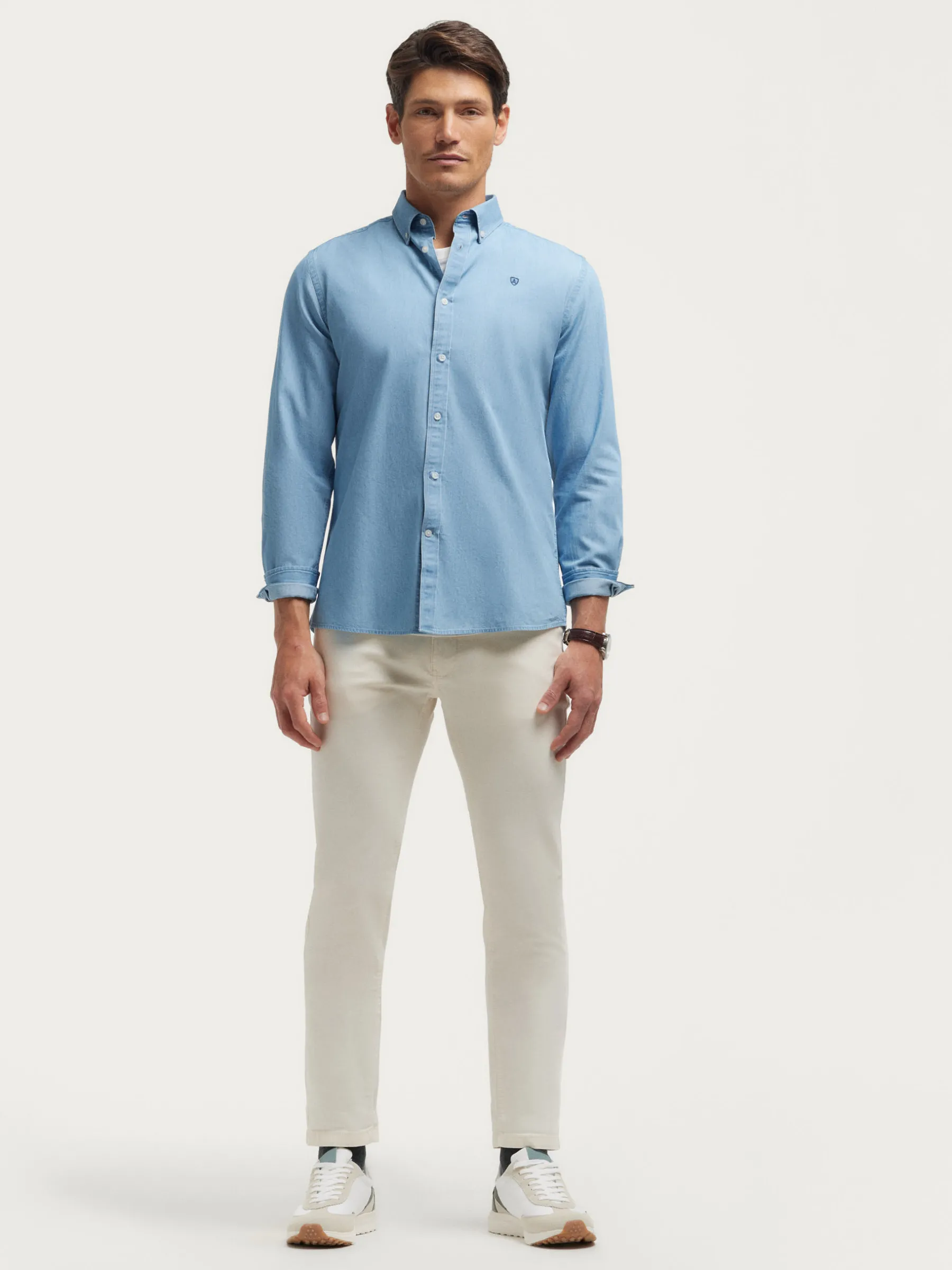 Alvaro Moreno CAMISA DENIM B.DOWN-Hombre Casual