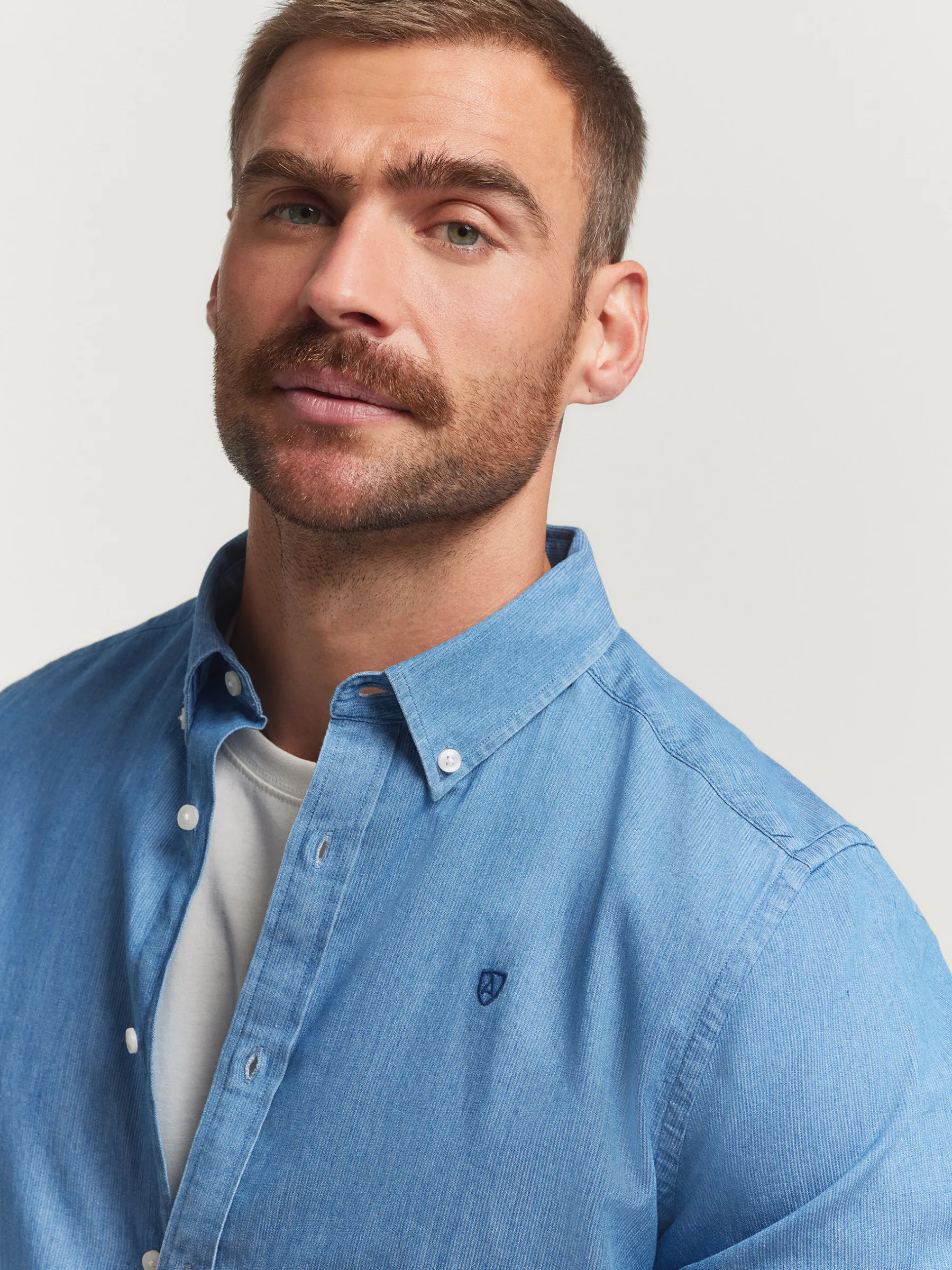 Alvaro Moreno CAMISA DENIM CANUTILLO-Hombre Casual