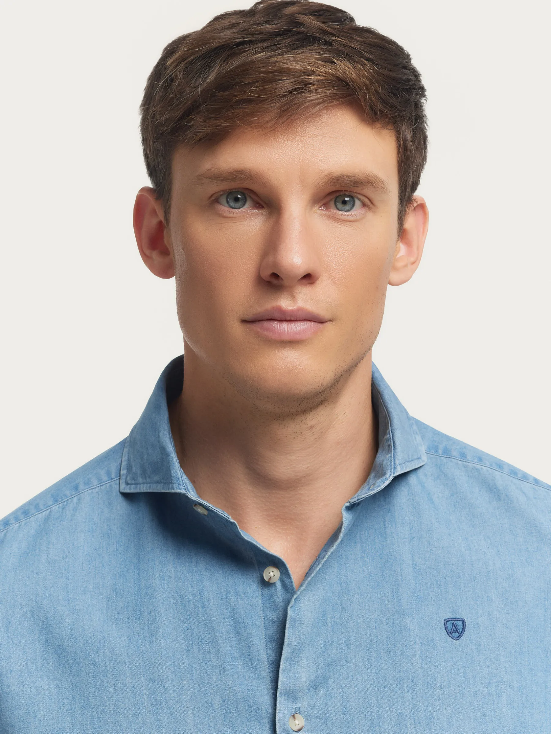 Alvaro Moreno CAMISA DENIM JACK-Hombre Casual