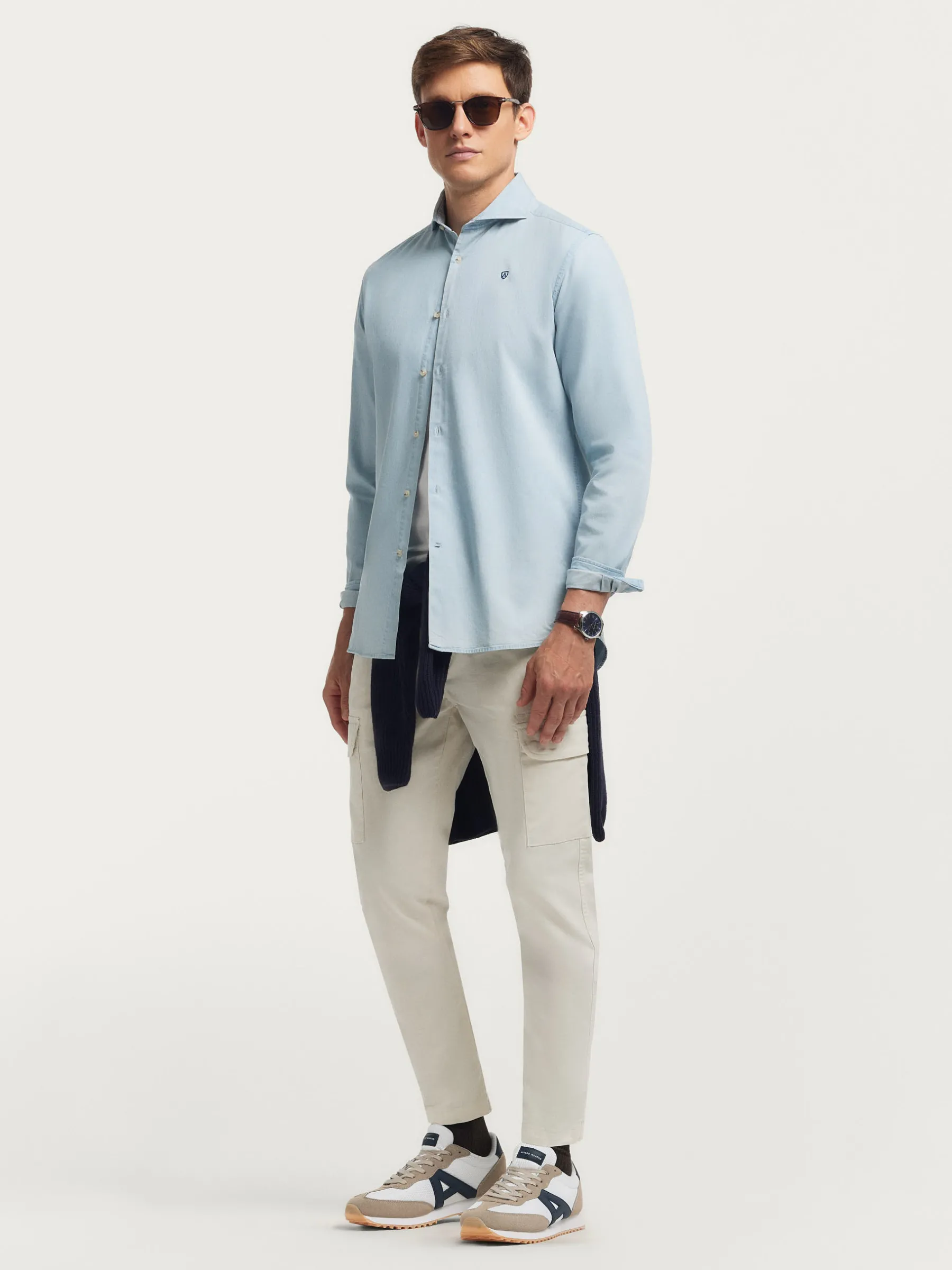 Alvaro Moreno CAMISA DENIM JACK-Hombre Casual