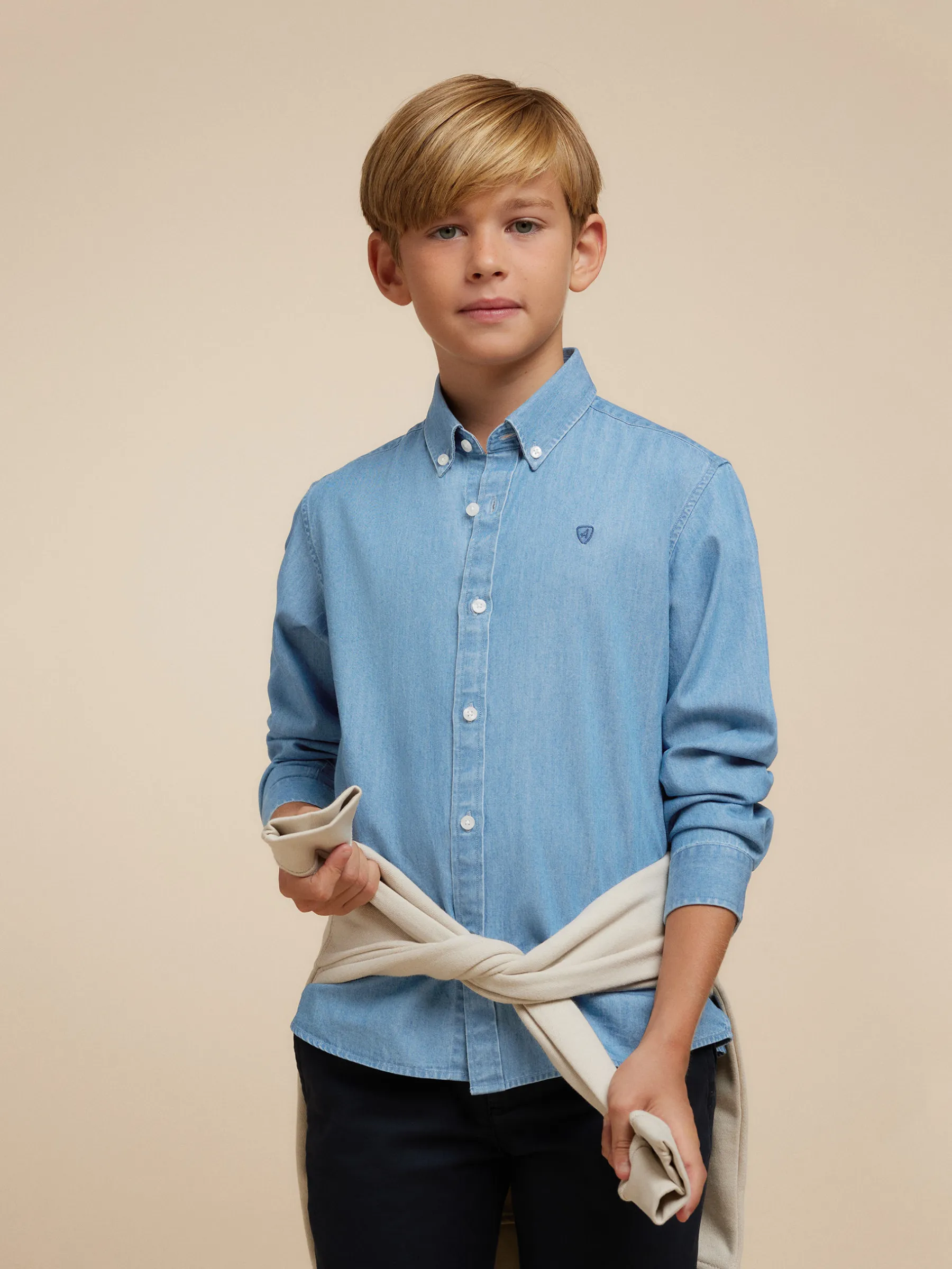 Alvaro Moreno CAMISA DENIM KIDS- Camisas