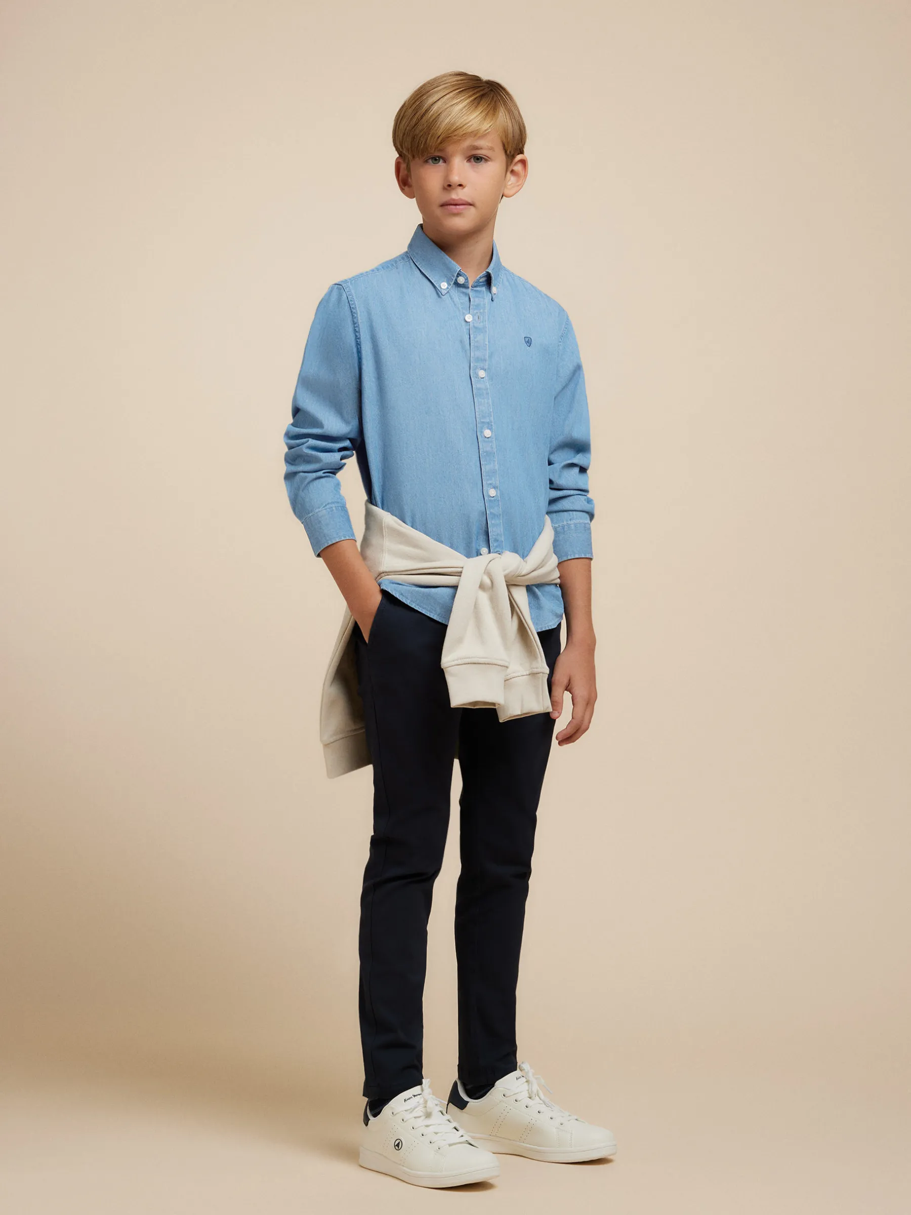 Alvaro Moreno CAMISA DENIM KIDS- Camisas