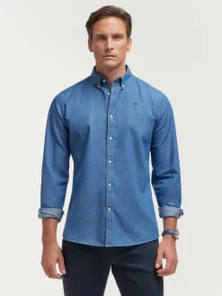 Alvaro Moreno CAMISA DENIM SLUB-Hombre Casual