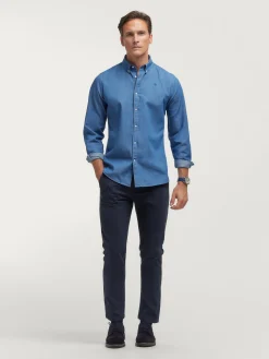 Alvaro Moreno CAMISA DENIM SLUB-Hombre Casual