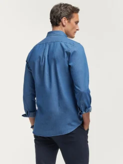 Alvaro Moreno CAMISA DENIM SLUB-Hombre Casual