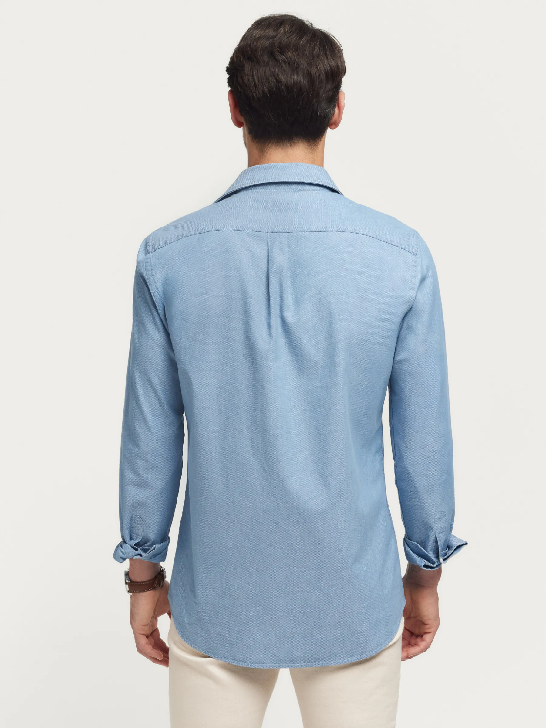 Alvaro Moreno CAMISA DENIM STRUCTURE-Hombre Casual