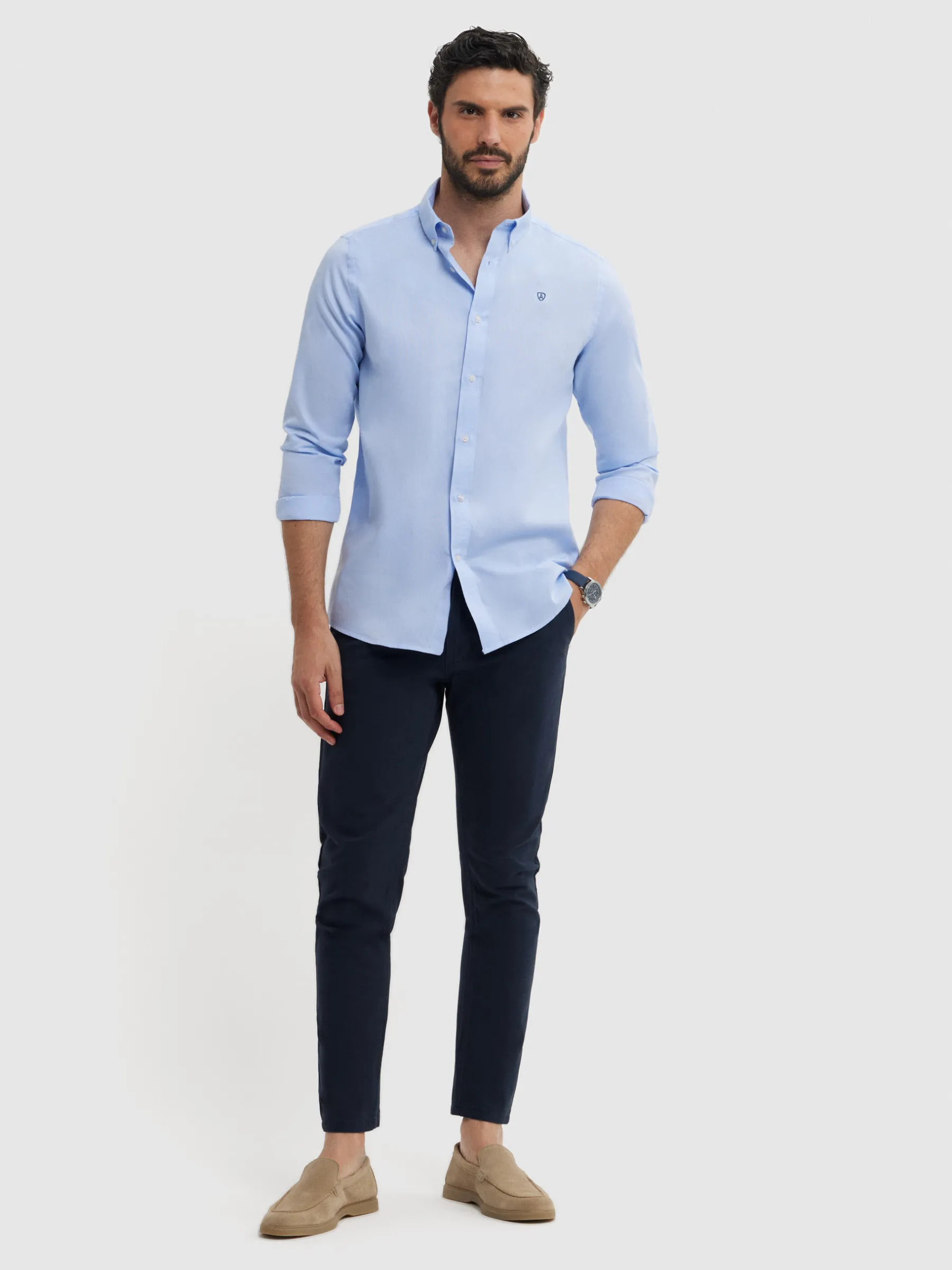 Alvaro Moreno CAMISA ESTRUCTURA DUTTON-Hombre Casual