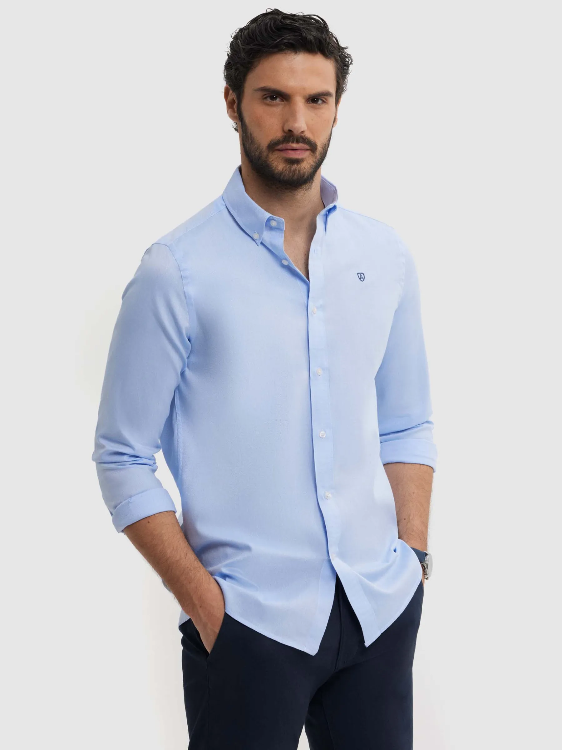Alvaro Moreno CAMISA ESTRUCTURA DUTTON-Hombre Casual