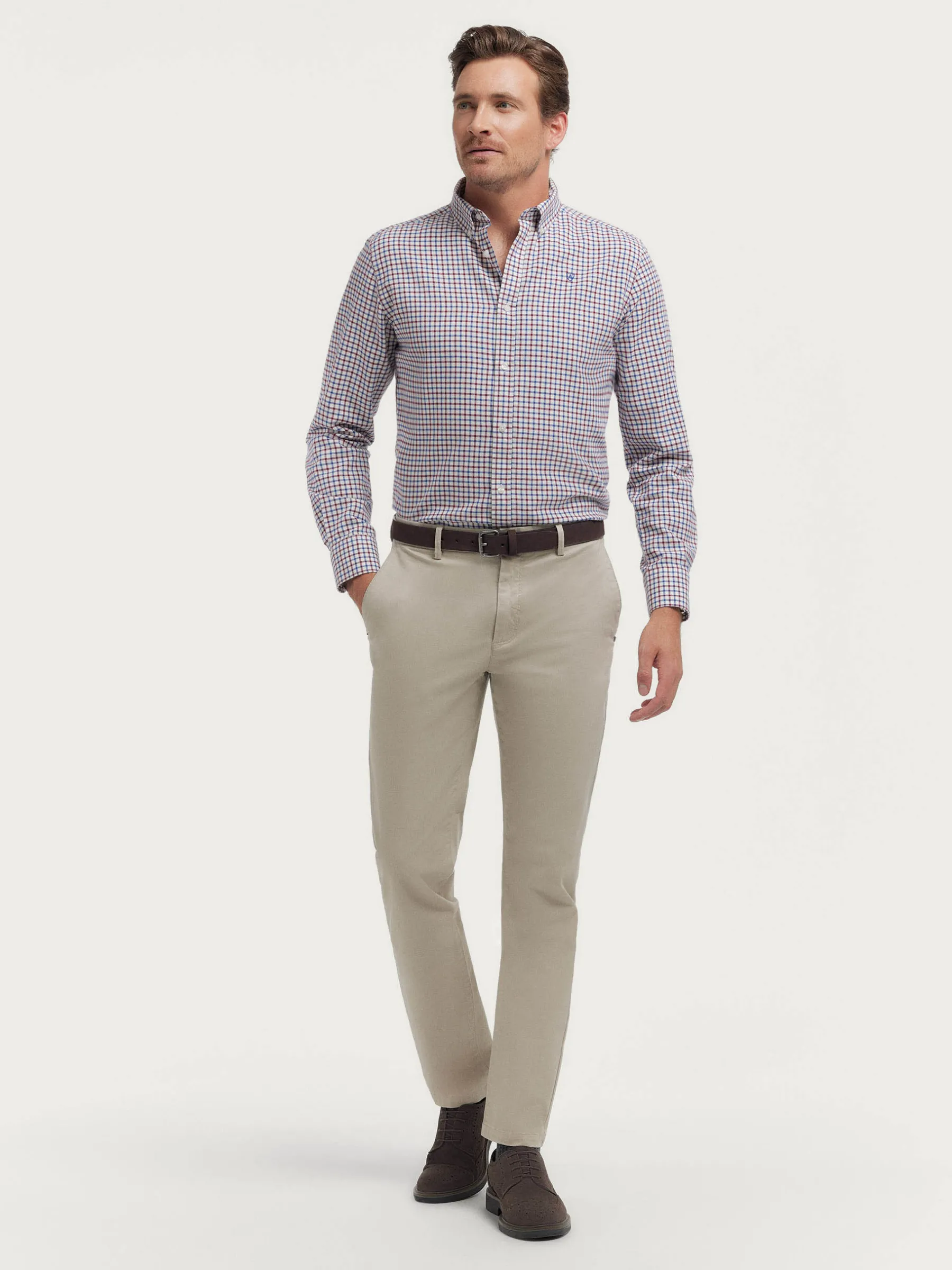 Alvaro Moreno CAMISA FLANNEL CHECKS-Hombre Franela