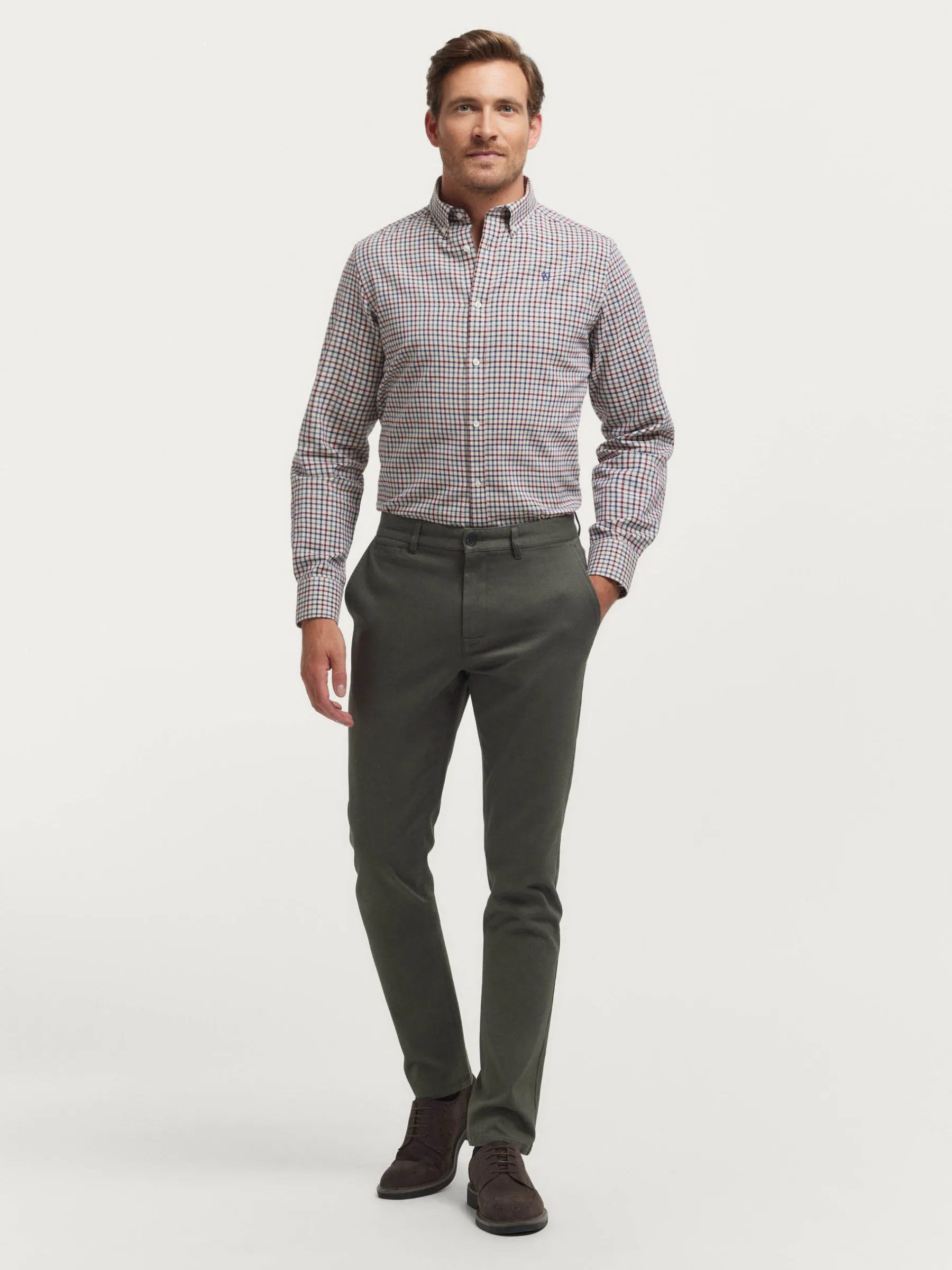 Alvaro Moreno CAMISA FLANNEL CHECKS-Hombre Franela