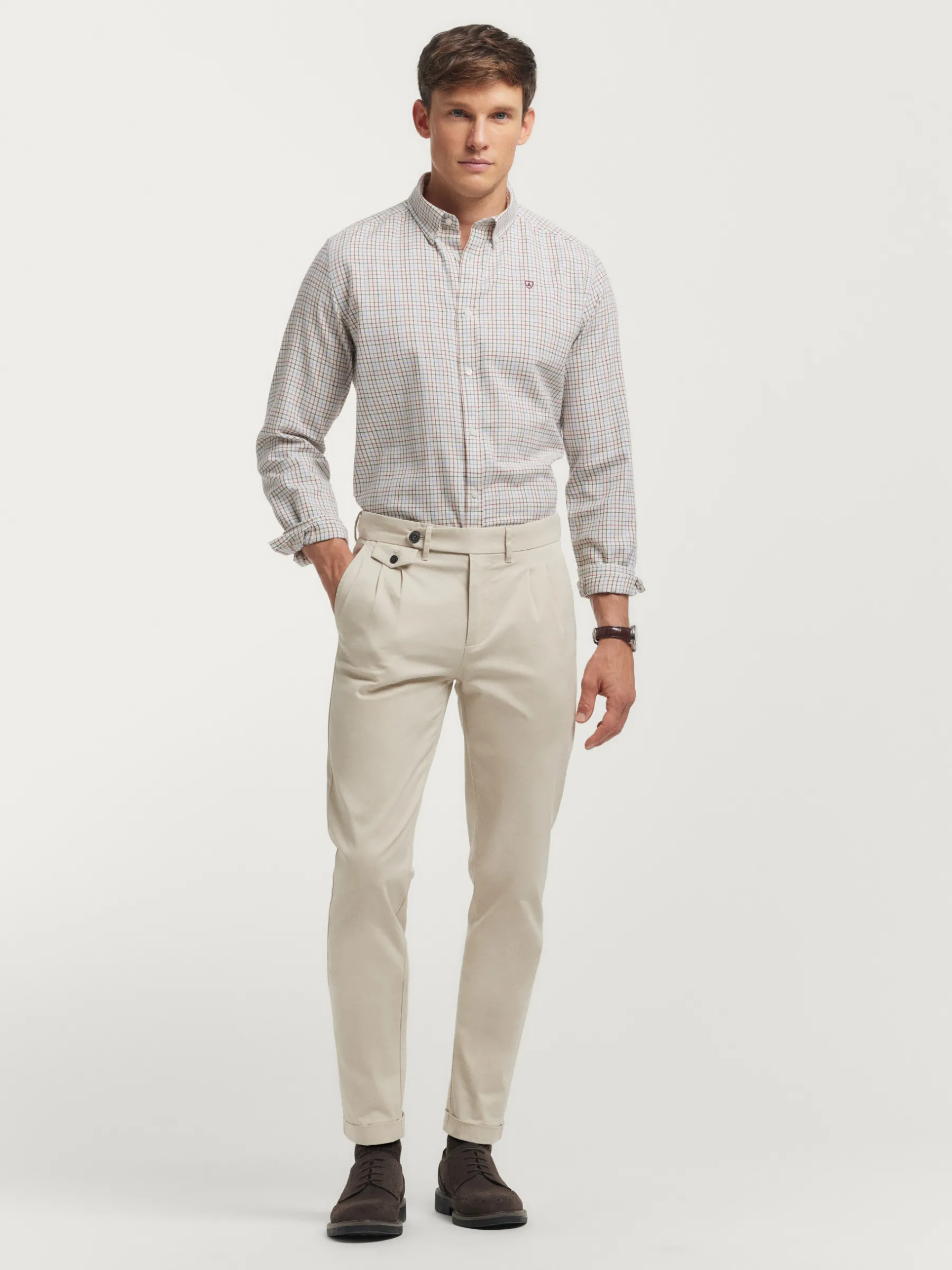 Alvaro Moreno CAMISA FLANNEL CHECKS-Hombre Franela