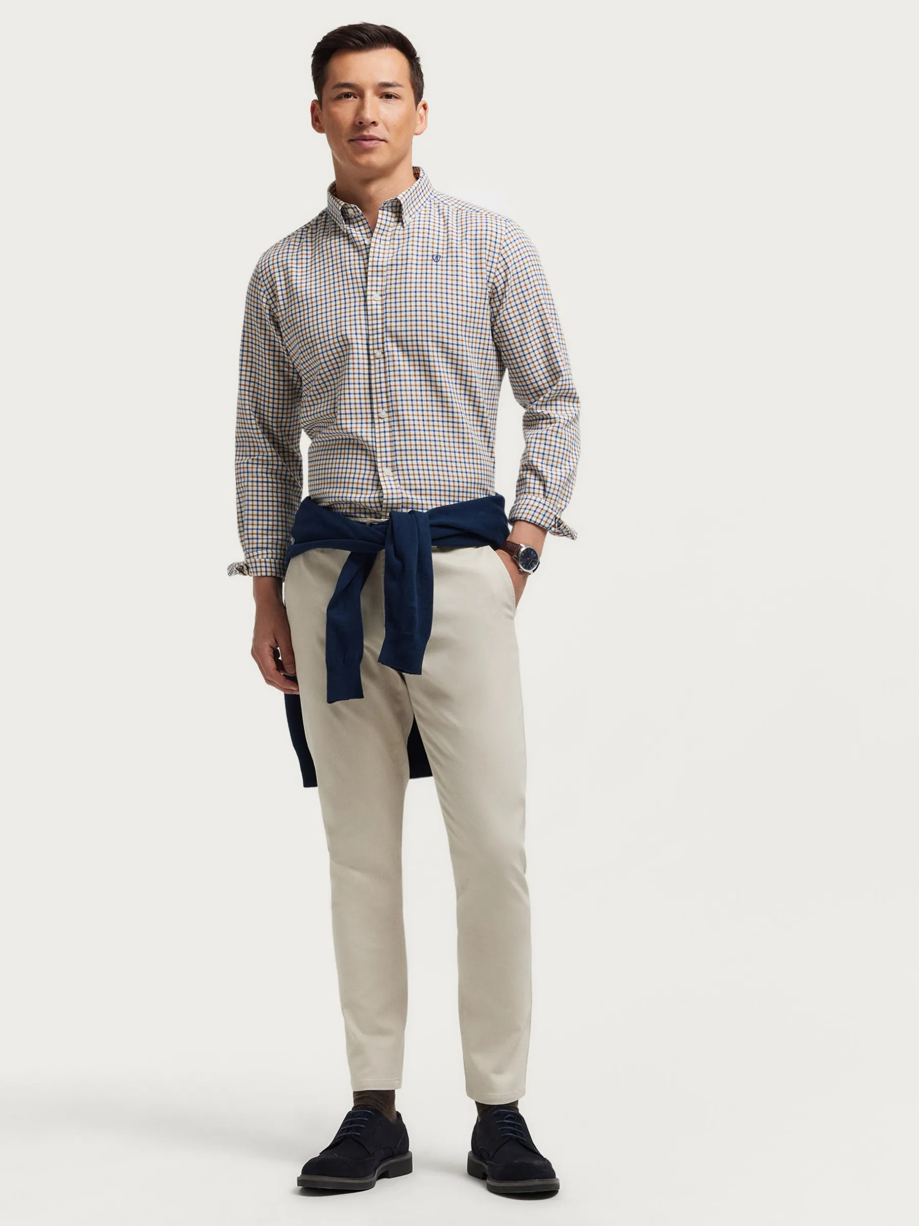 Alvaro Moreno CAMISA FLANNEL CHECKS-Hombre Franela