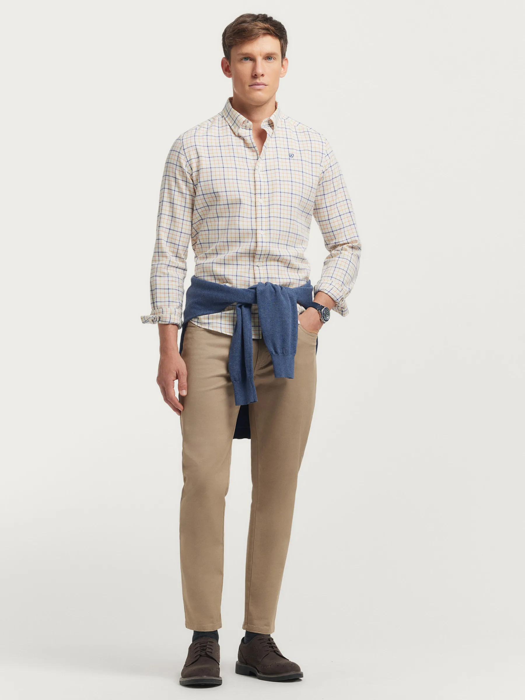 Alvaro Moreno CAMISA FLANNEL CHECKS-Hombre Franela