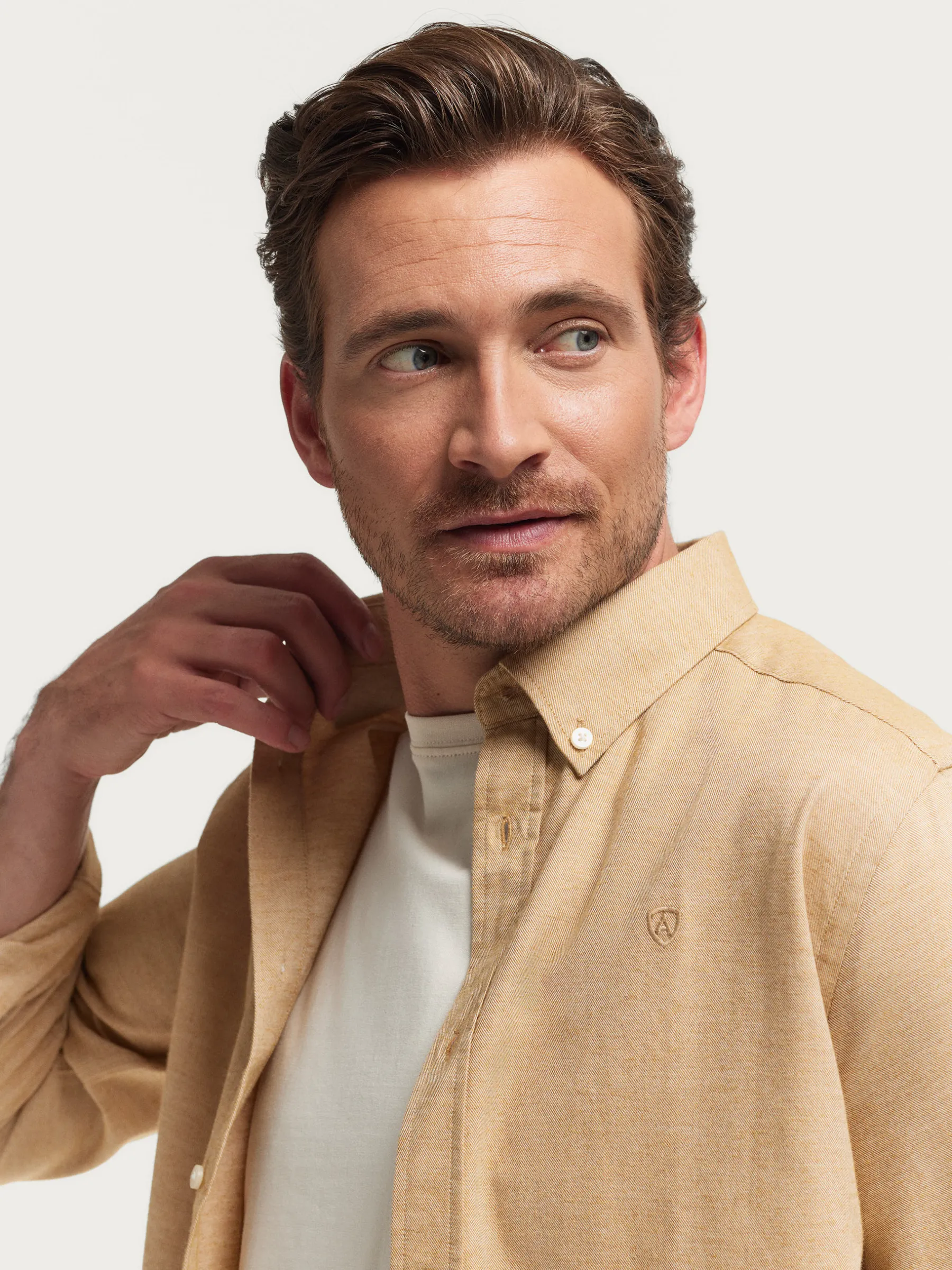 Alvaro Moreno CAMISA FLANNEL TWILL-Hombre Franela