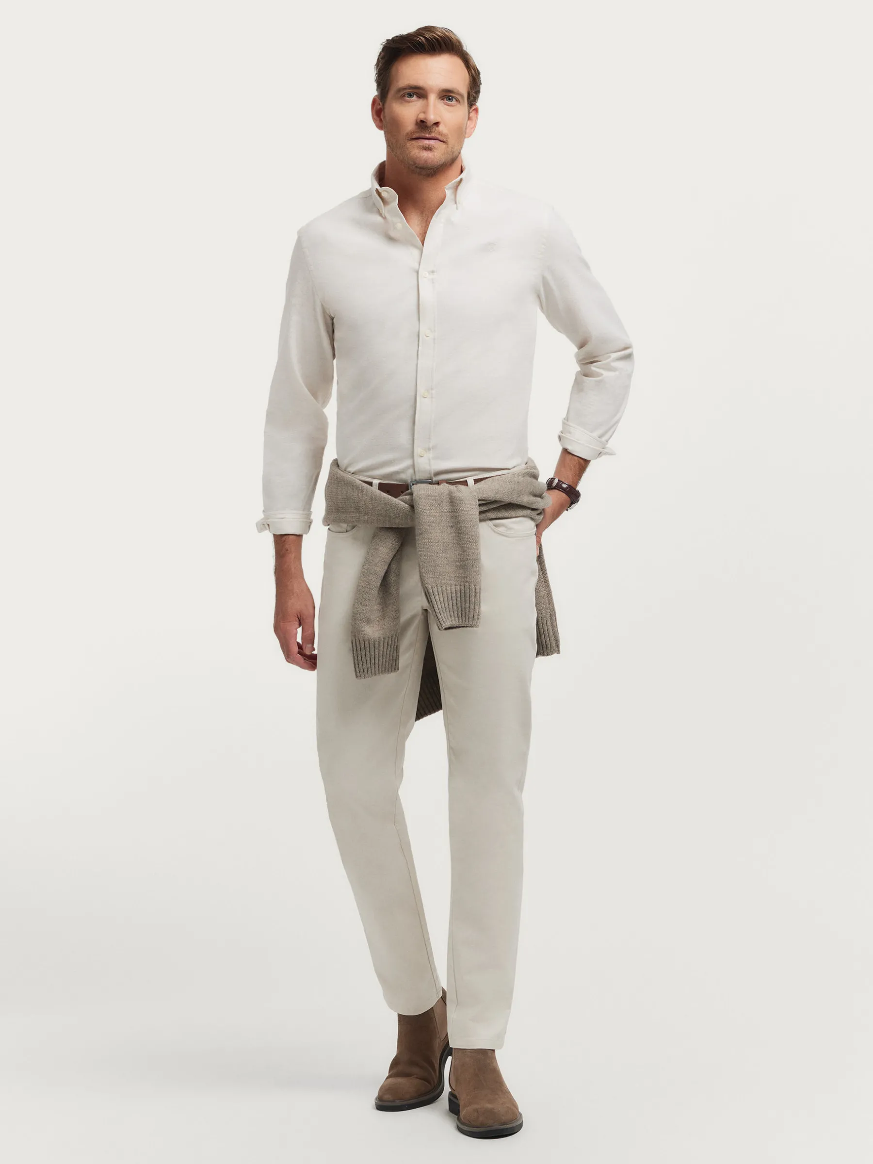 Alvaro Moreno CAMISA FLANNEL TWILL-Hombre Franela