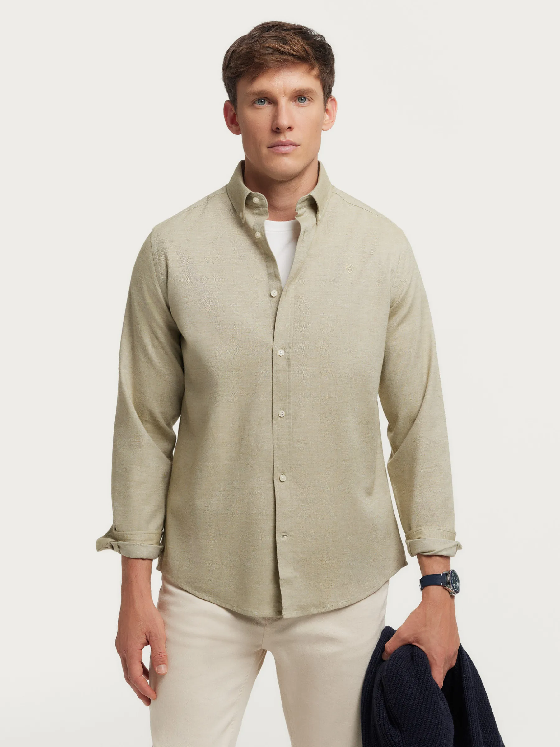 Alvaro Moreno CAMISA FLANNEL TWILL-Hombre Franela