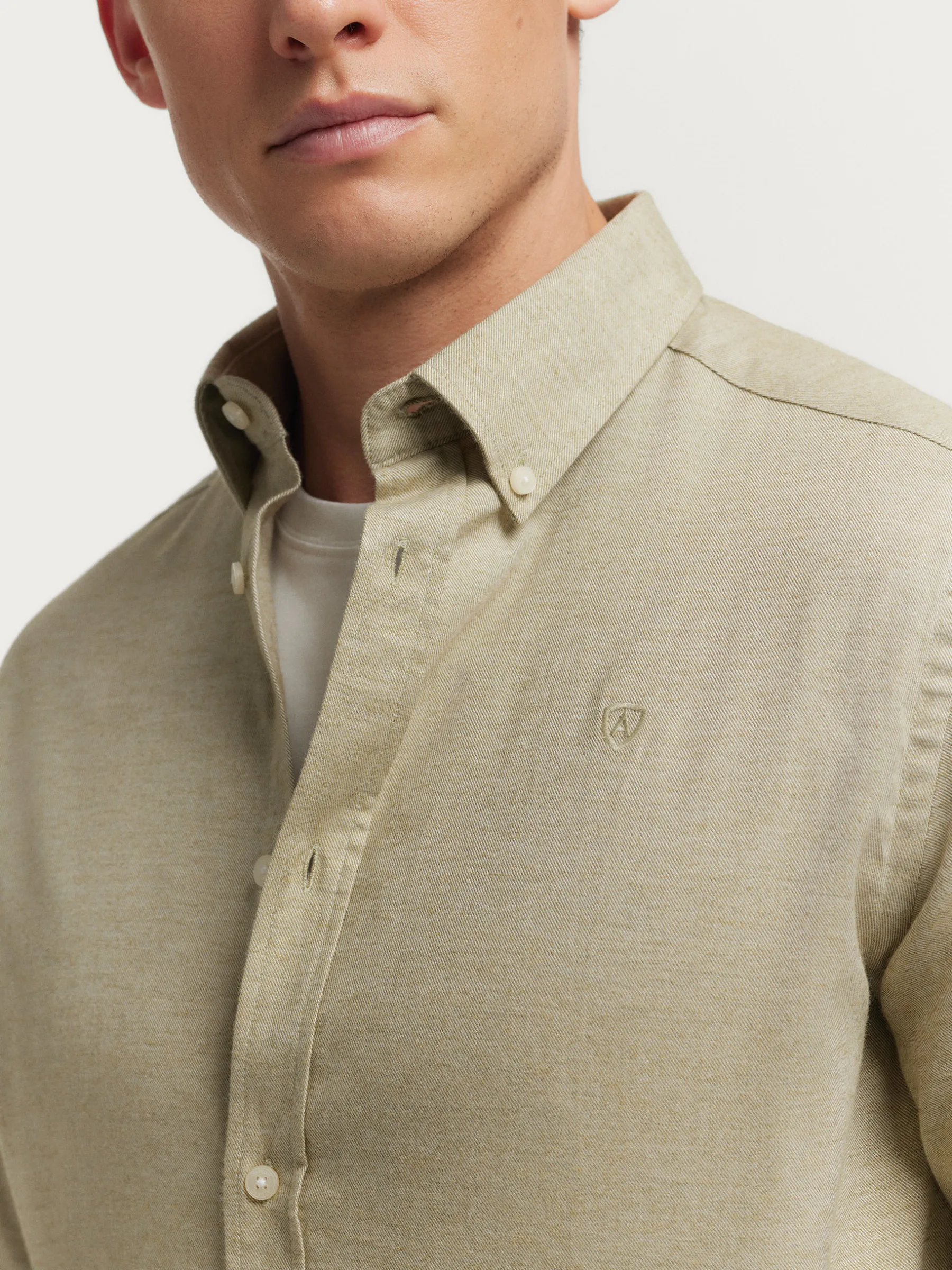 Alvaro Moreno CAMISA FLANNEL TWILL-Hombre Franela