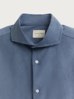 Alvaro Moreno CAMISA MICROPANA JACK AZUL-Hombre Casual