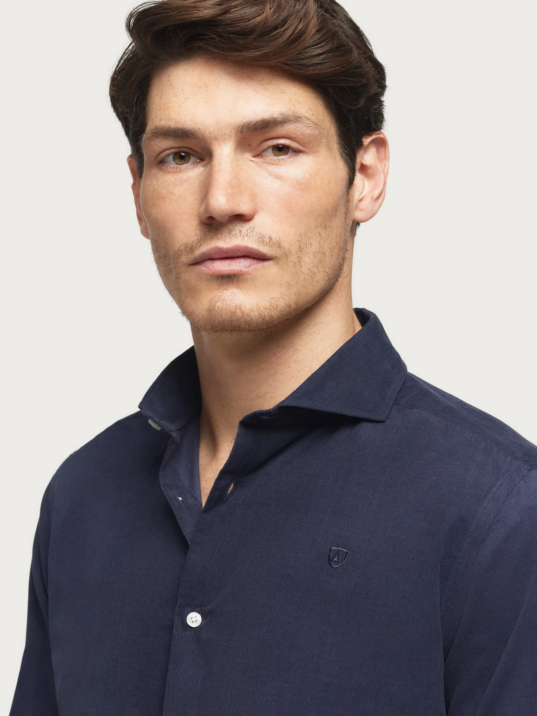 Alvaro Moreno CAMISA MICROPANA JACK AZUL MARINO-Hombre Casual