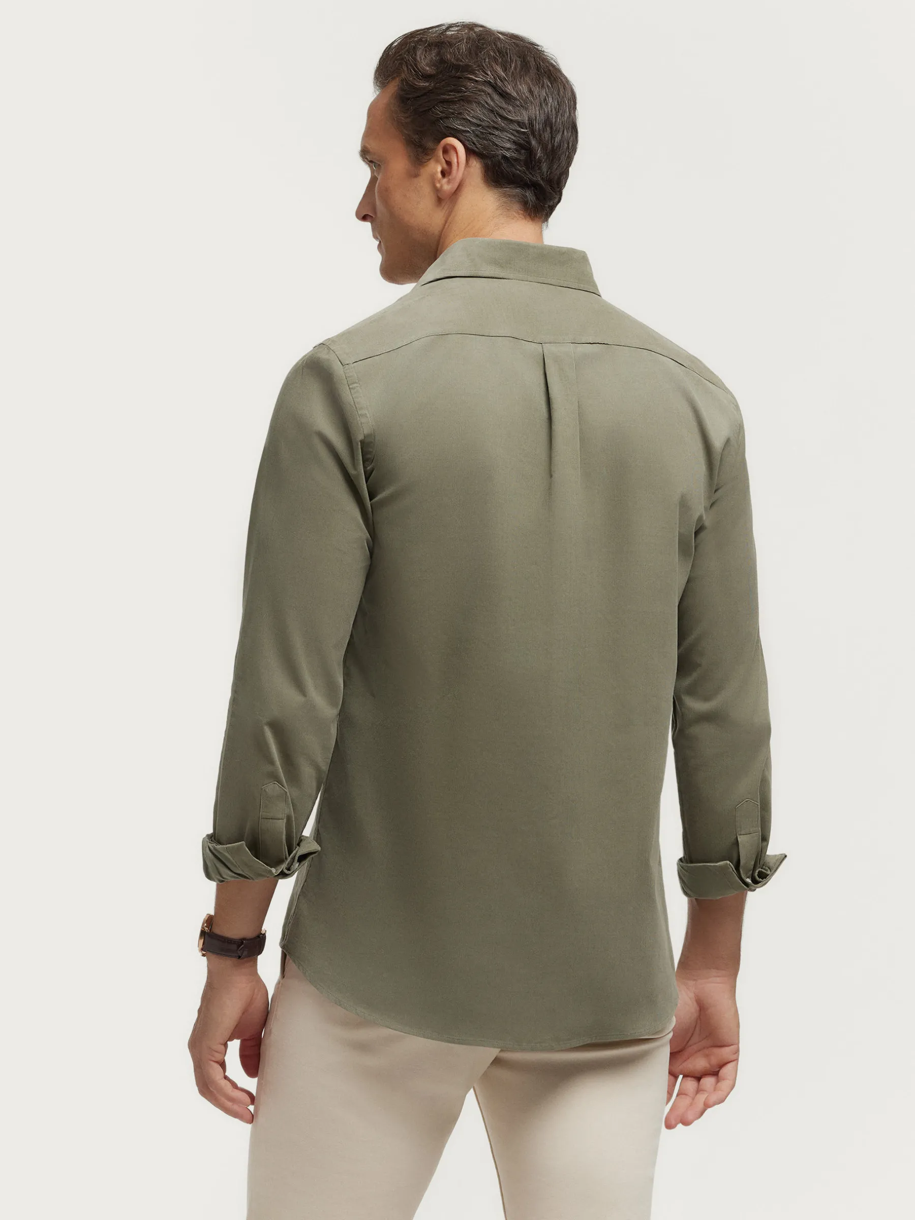 Alvaro Moreno CAMISA MICROPANA JACK VERDE-Hombre Casual