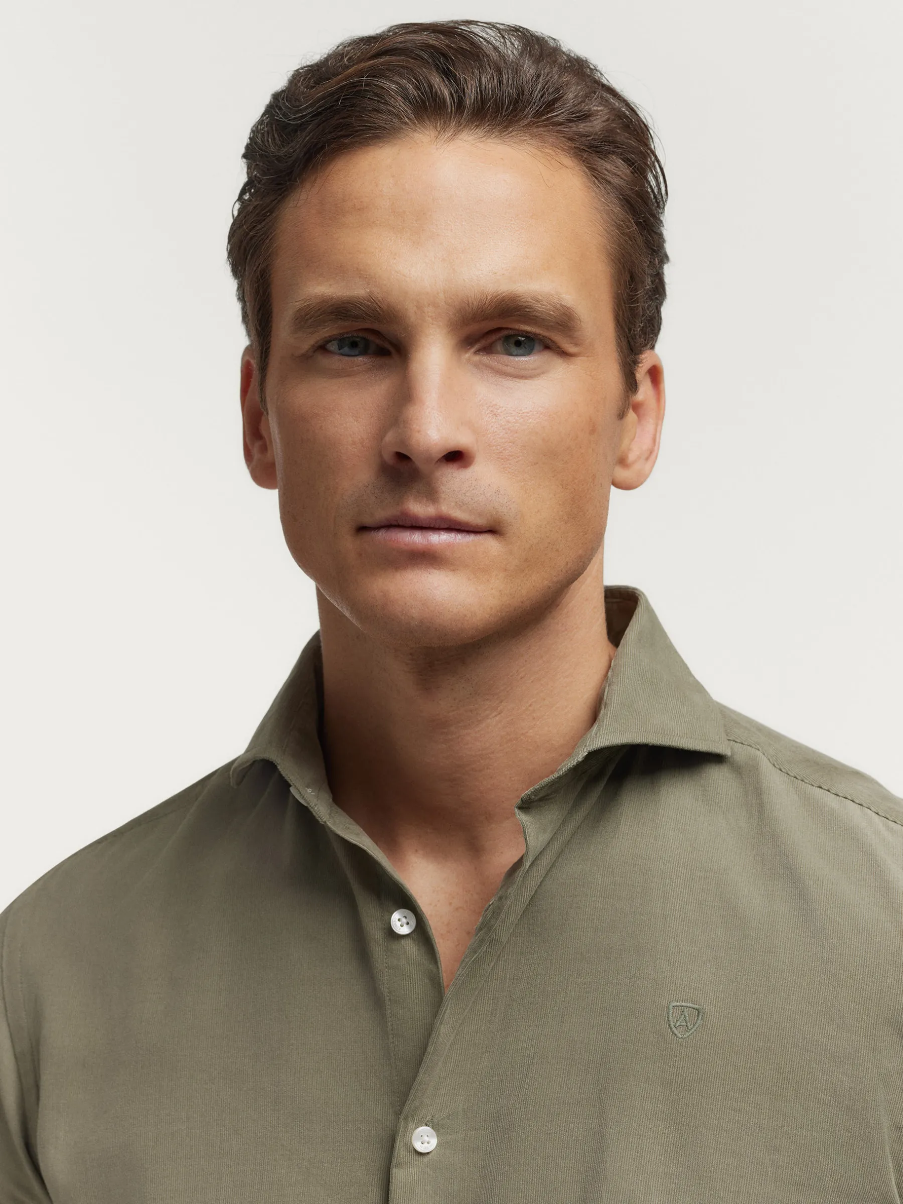 Alvaro Moreno CAMISA MICROPANA JACK VERDE-Hombre Casual