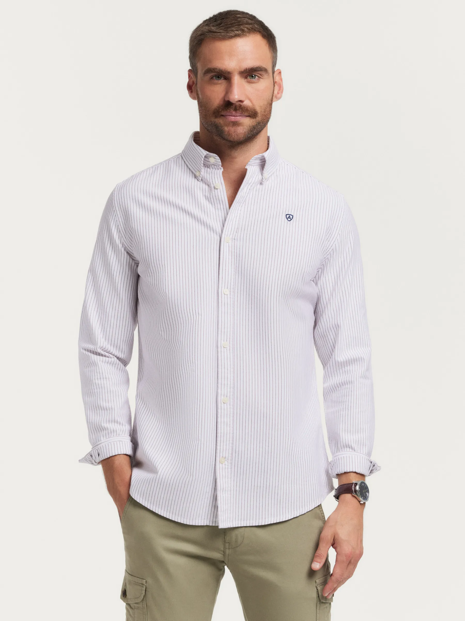 Alvaro Moreno CAMISA OXFORD ASTON-Hombre Oxford
