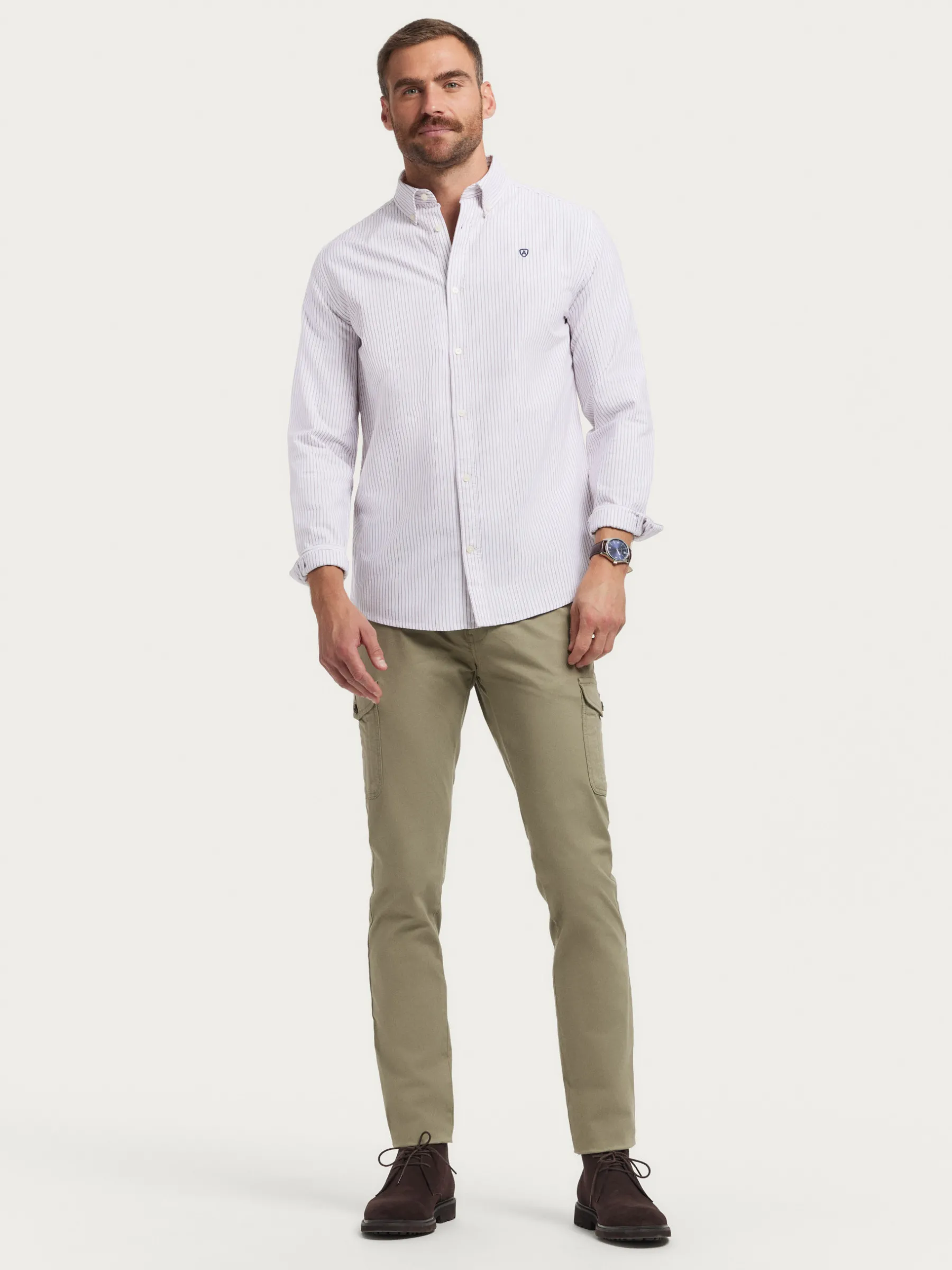 Alvaro Moreno CAMISA OXFORD ASTON-Hombre Oxford
