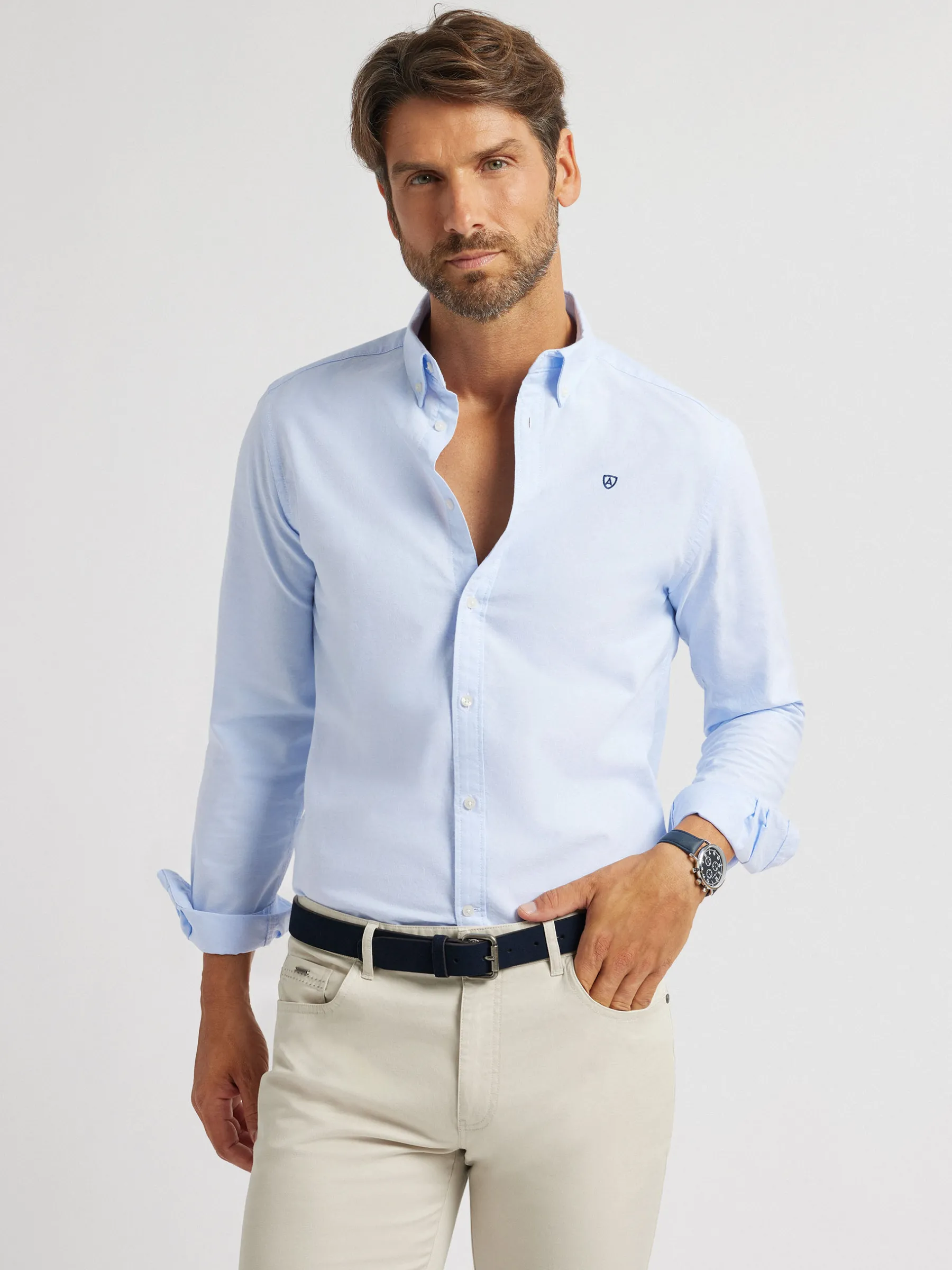 Alvaro Moreno CAMISA OXFORD BASIC-Hombre Oxford