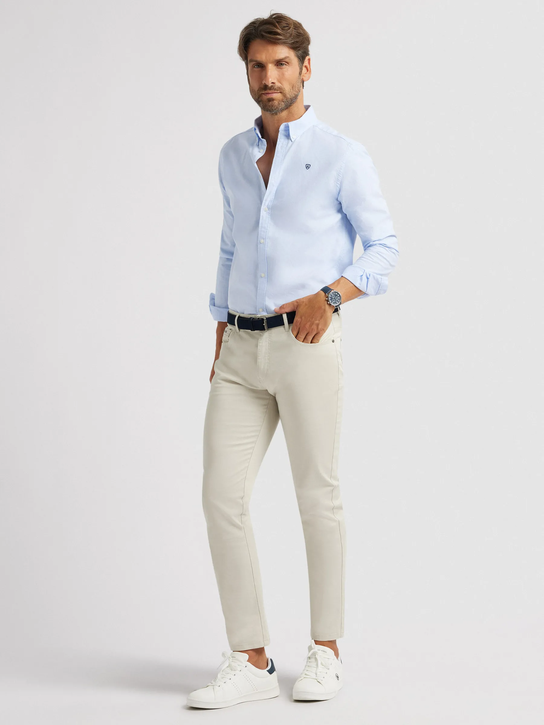 Alvaro Moreno CAMISA OXFORD BASIC-Hombre Oxford