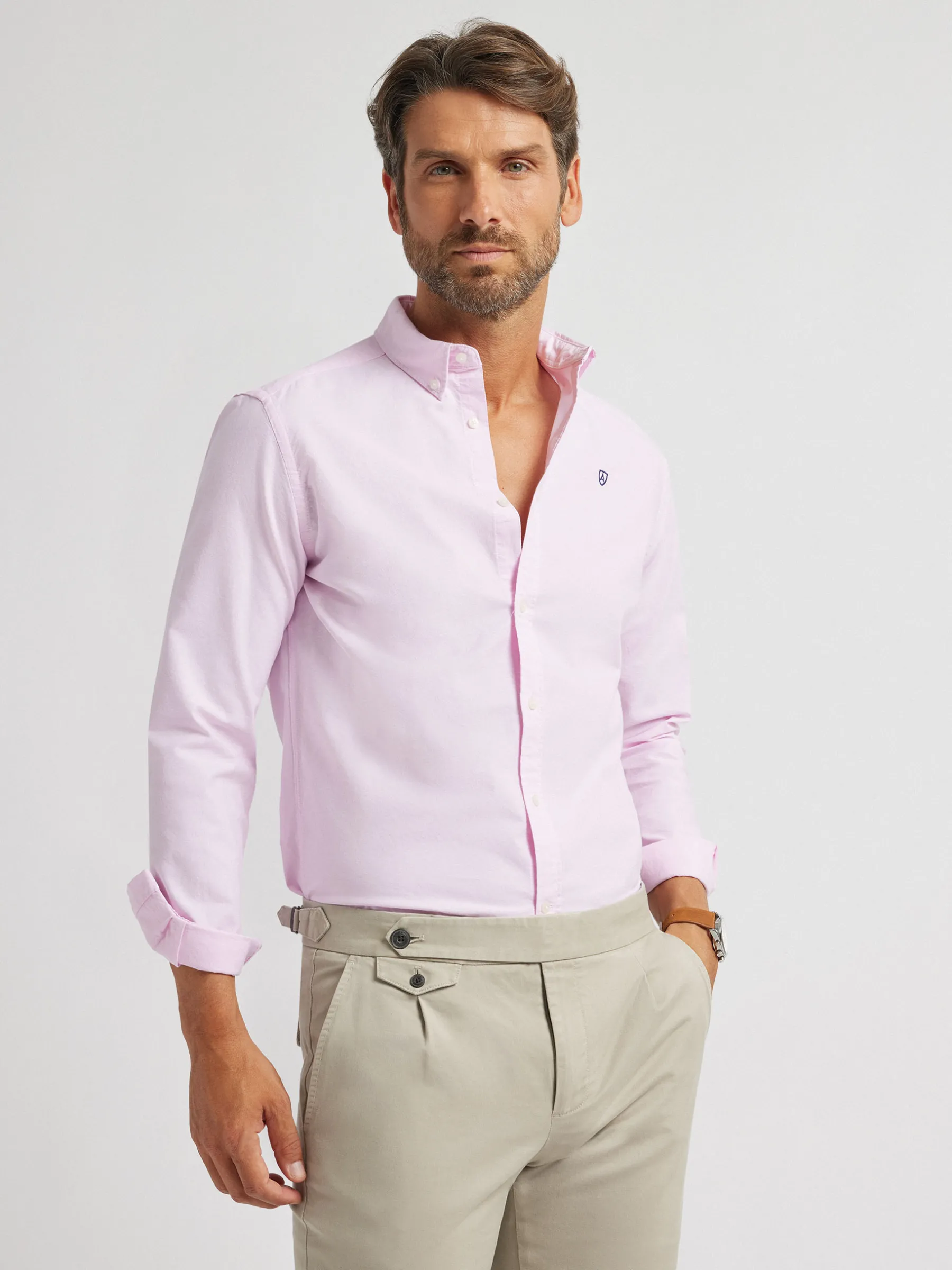 Alvaro Moreno CAMISA OXFORD BASIC-Hombre Oxford