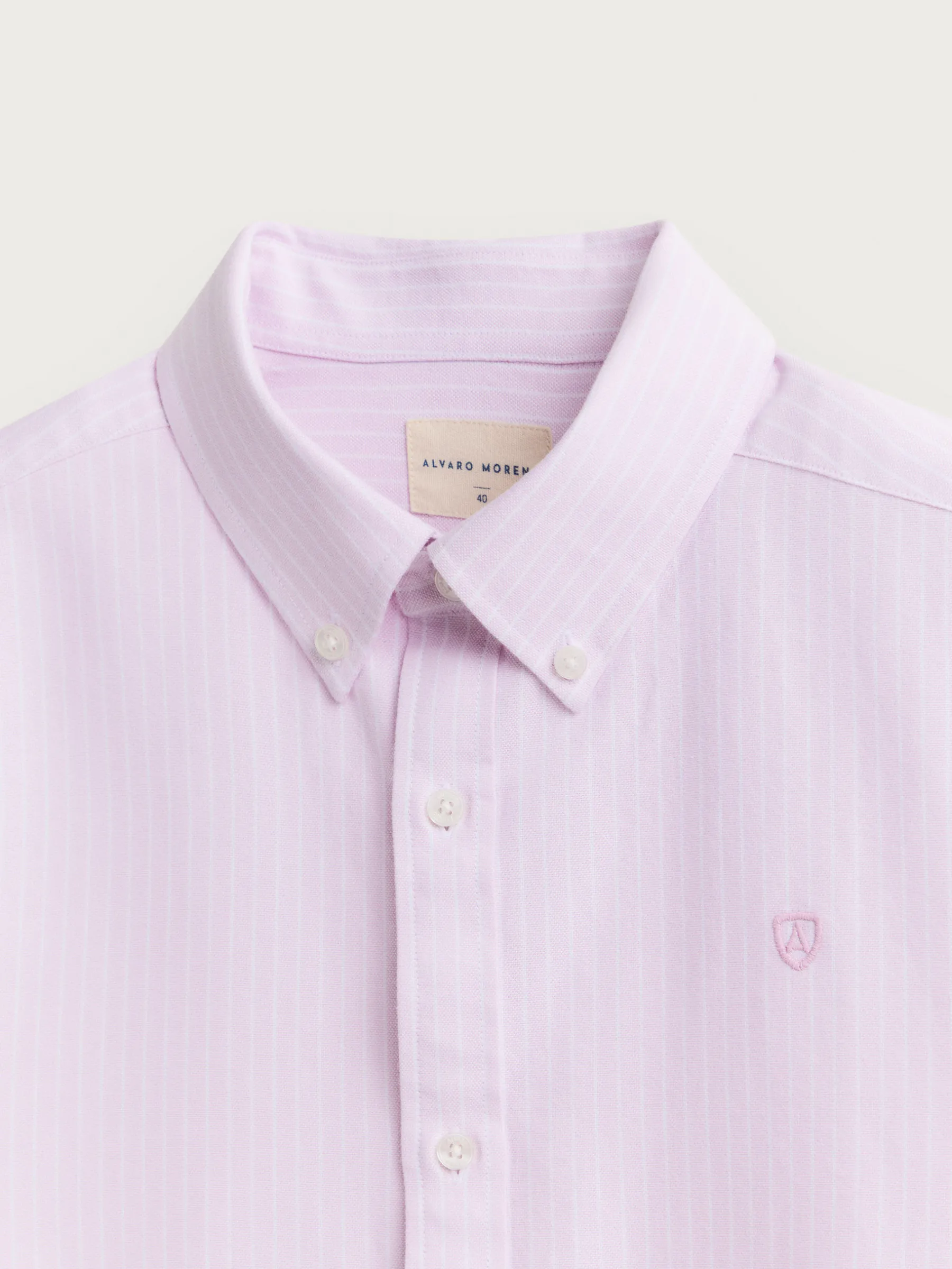 Alvaro Moreno CAMISA OXFORD DIPLO ROSA-Hombre Oxford