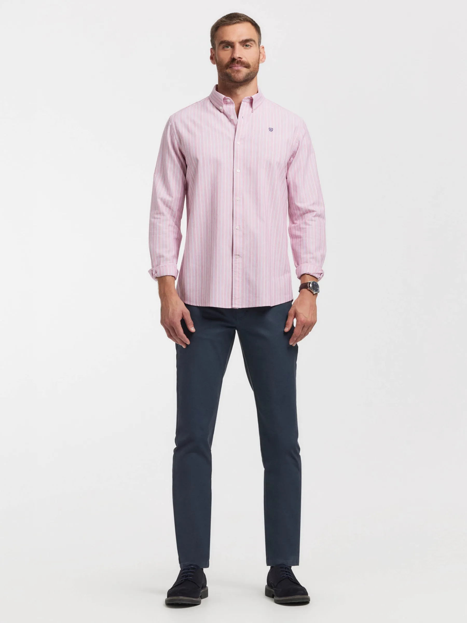 Alvaro Moreno CAMISA OXFORD FANCY STR-Hombre Oxford