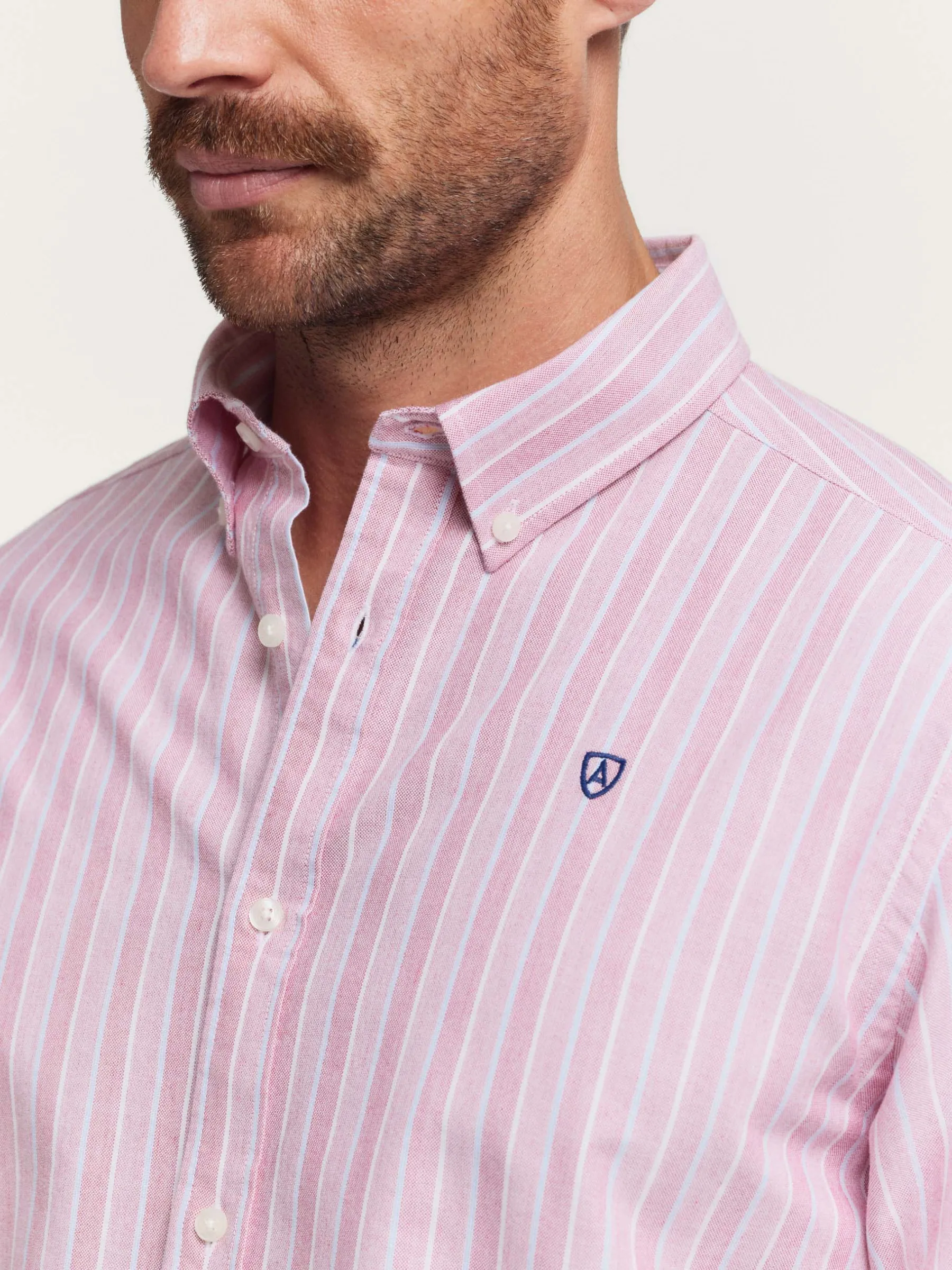 Alvaro Moreno CAMISA OXFORD FANCY STR-Hombre Oxford