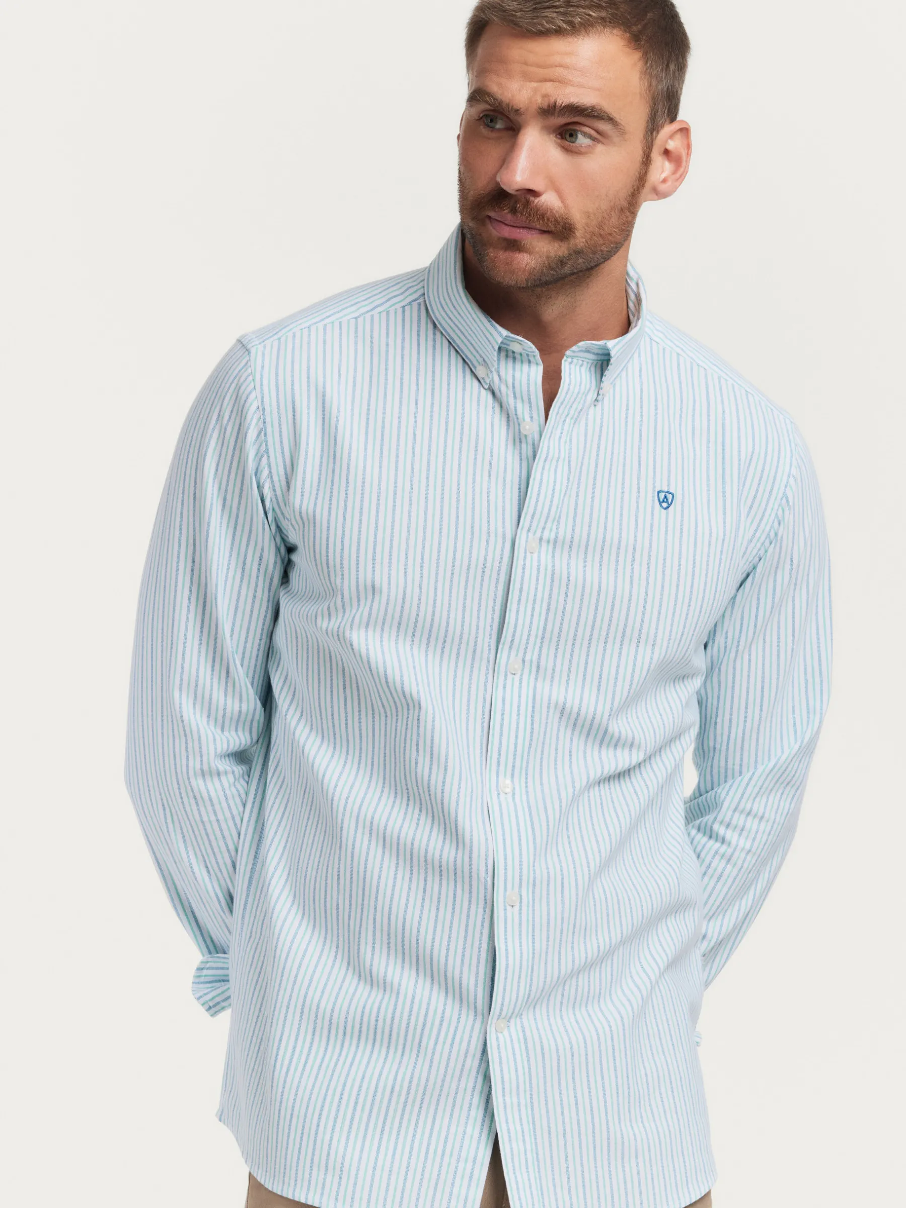 Alvaro Moreno CAMISA OXFORD FANCY STR-Hombre Oxford