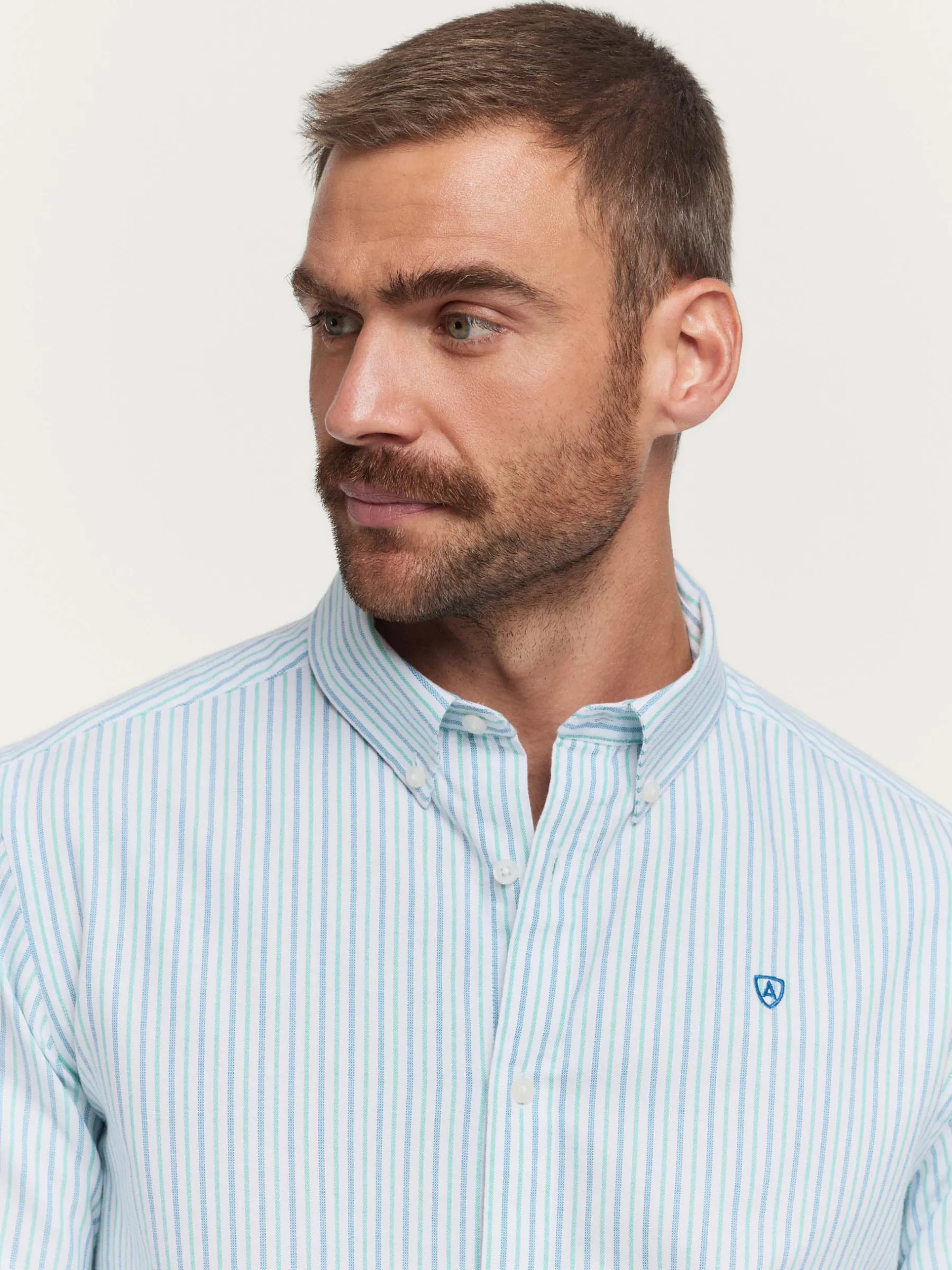 Alvaro Moreno CAMISA OXFORD FANCY STR-Hombre Oxford