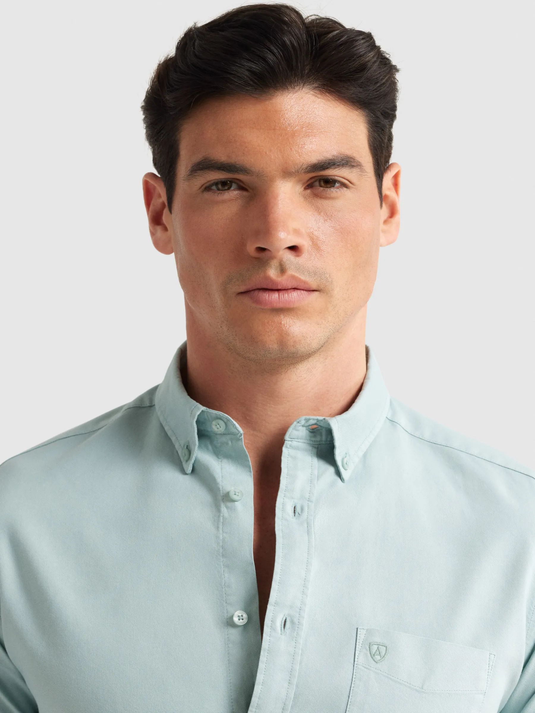 Alvaro Moreno CAMISA OXFORD POCKET DYE-Hombre Oxford