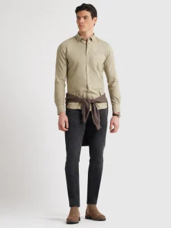 Alvaro Moreno CAMISA OXFORD POCKET DYE-Hombre Oxford