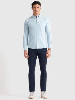 Alvaro Moreno CAMISA OXFORD POCKET DYE-Hombre Oxford