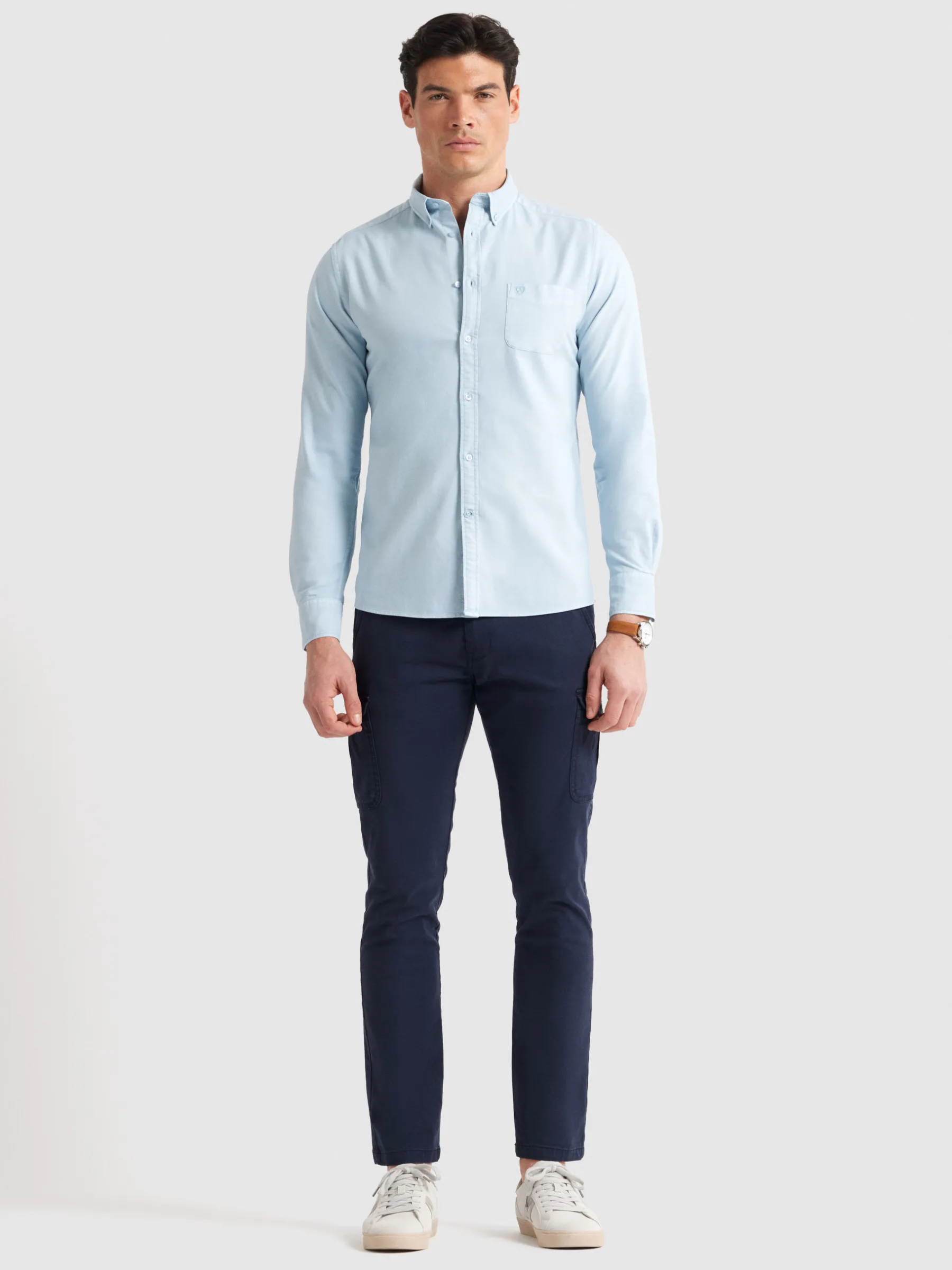 Alvaro Moreno CAMISA OXFORD POCKET DYE-Hombre Oxford