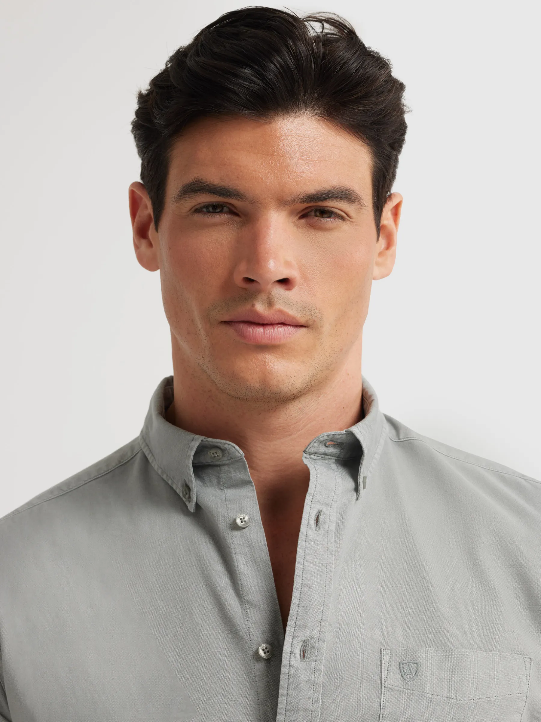 Alvaro Moreno CAMISA OXFORD POCKET DYE-Hombre Oxford