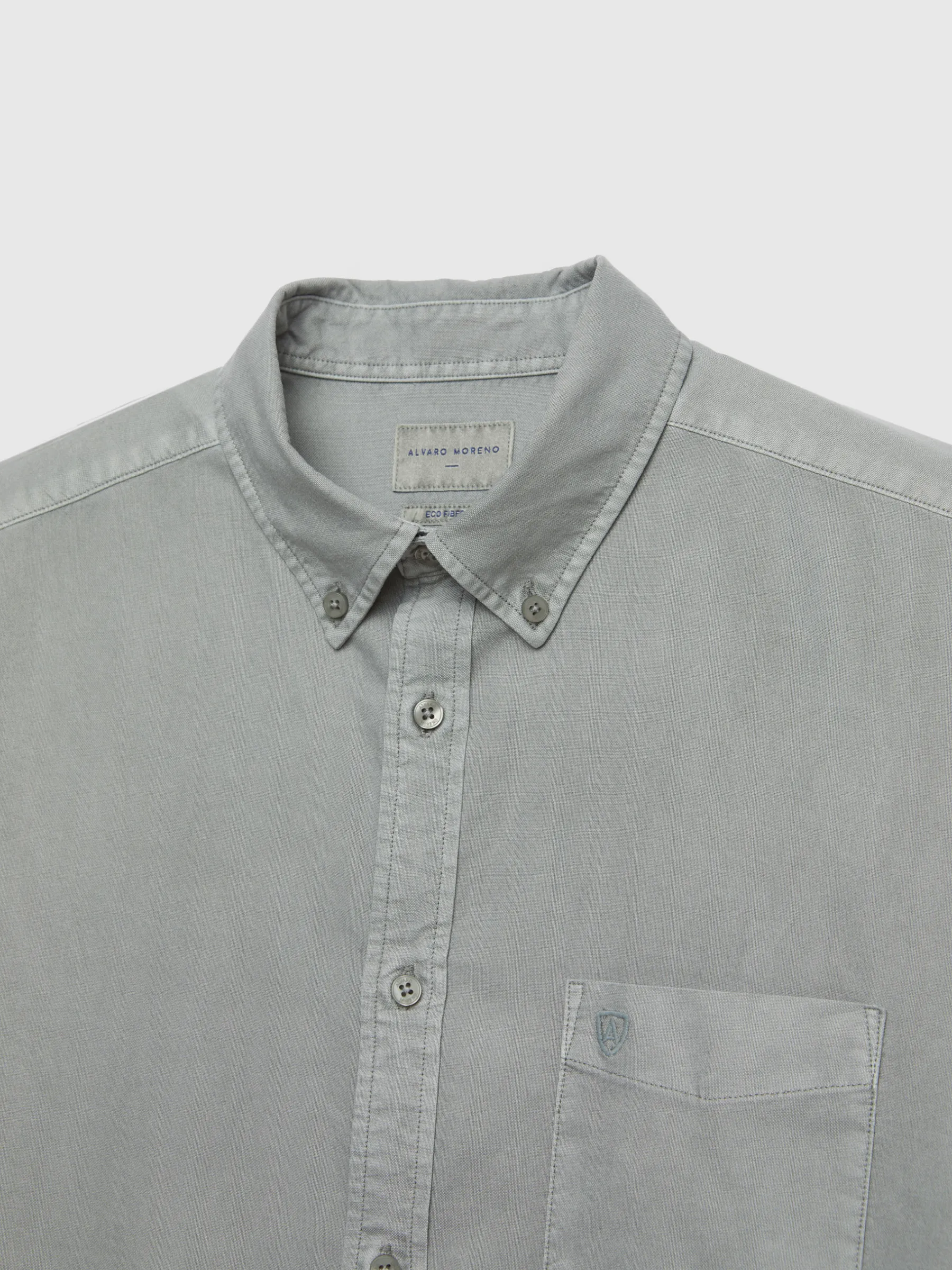Alvaro Moreno CAMISA OXFORD POCKET DYE-Hombre Oxford