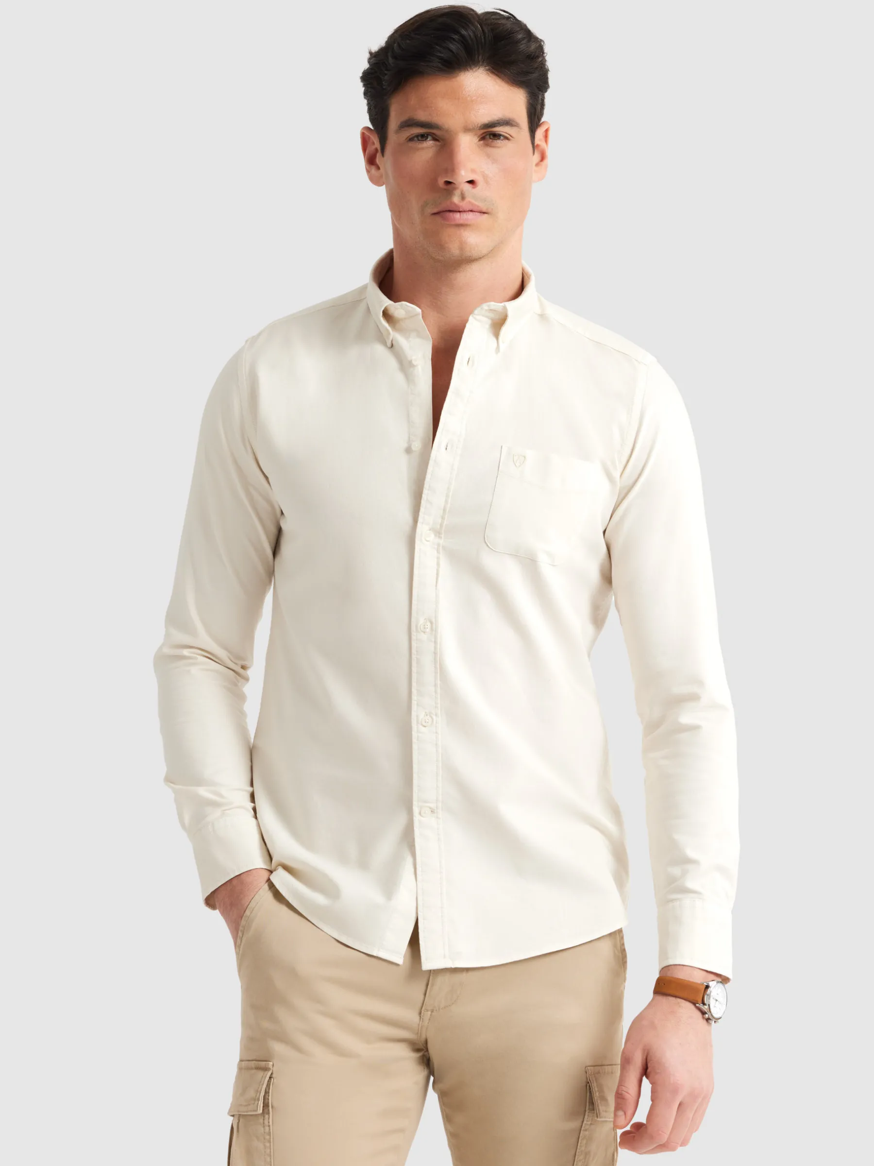 Alvaro Moreno CAMISA OXFORD POCKET DYE-Hombre Oxford